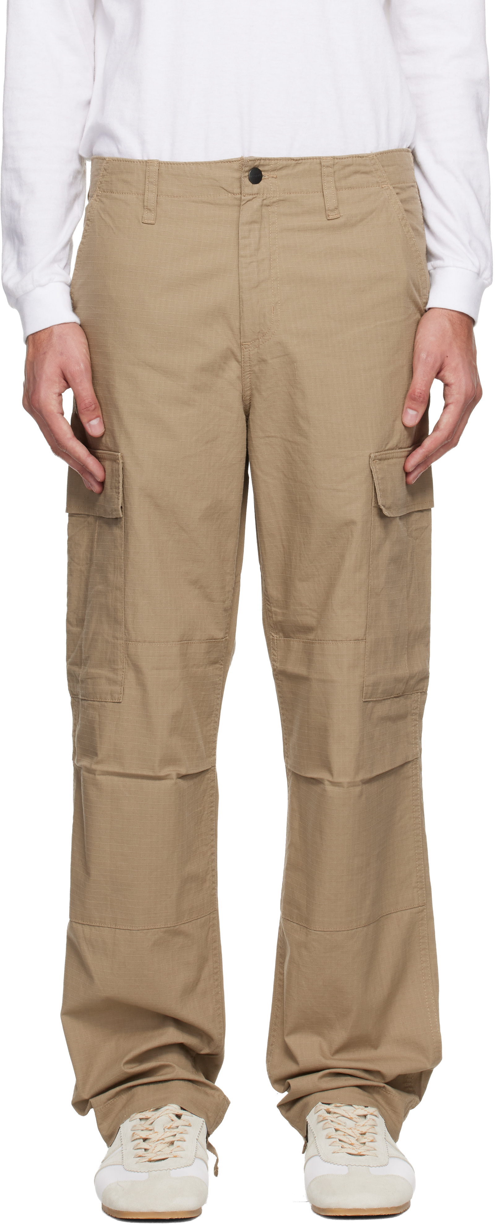 Carhartt Work In Progress - 탠 레귤러 카고 팬츠