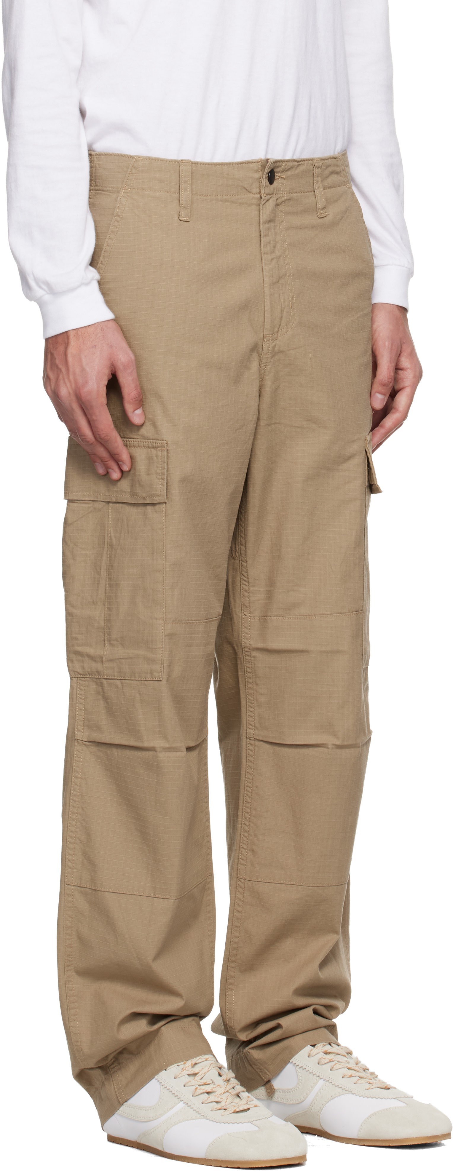 Carhartt Work In Progress - 탠 레귤러 카고 팬츠