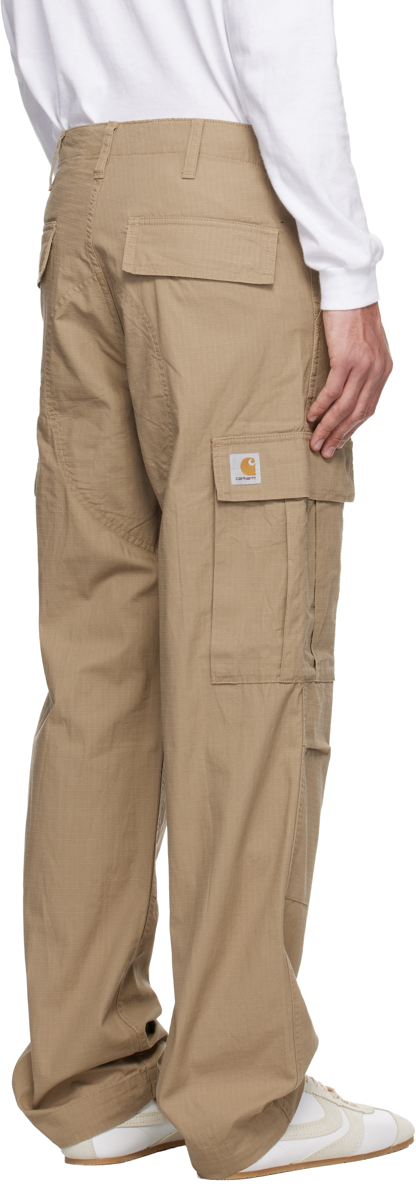 Carhartt Work In Progress - 탠 레귤러 카고 팬츠