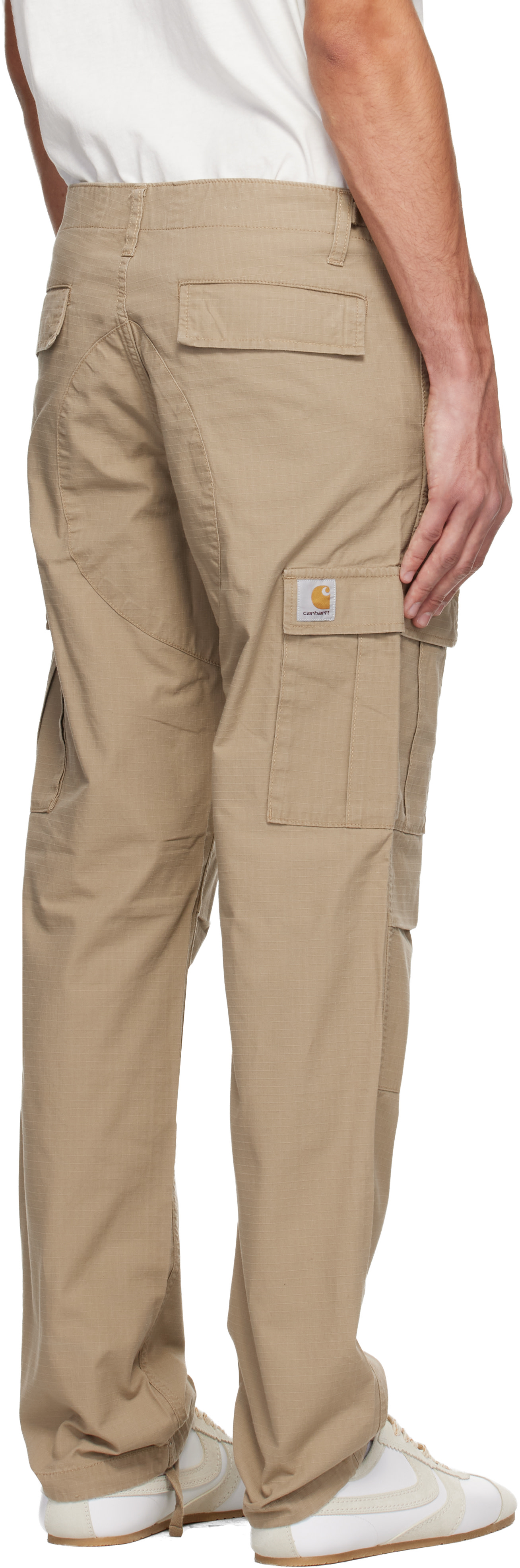 Carhartt Work In Progress - 베이지 에비에이션 카고 팬츠