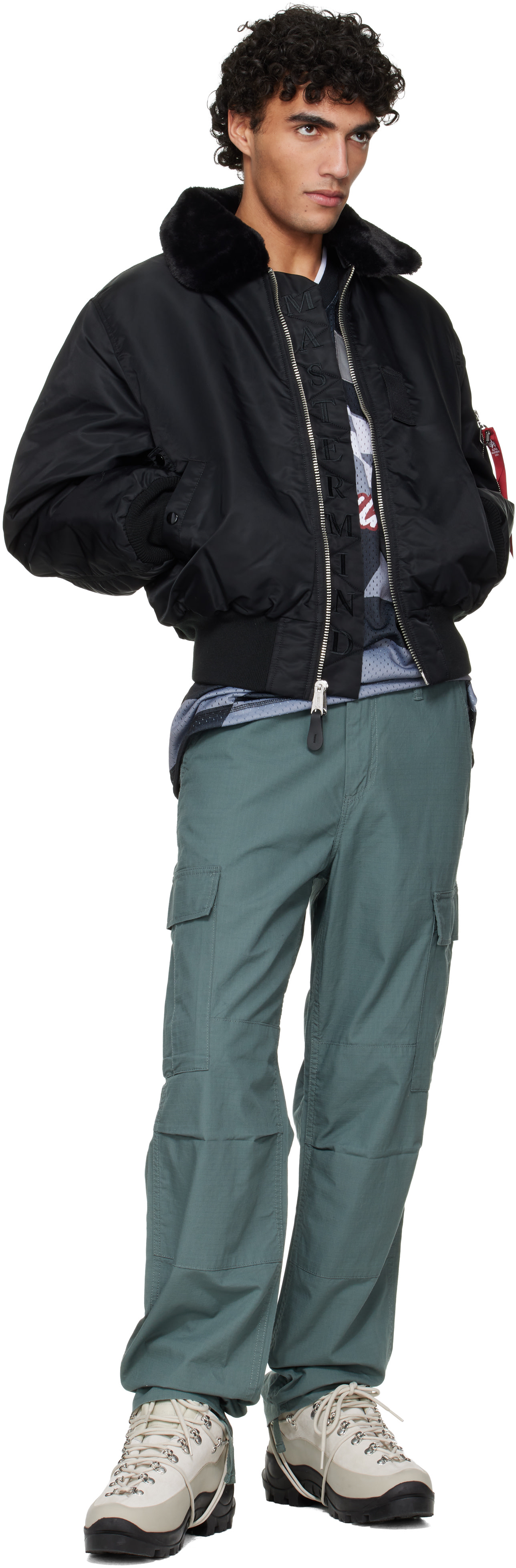 Carhartt Work In Progress - Pantalon cargo vert à coupe classique