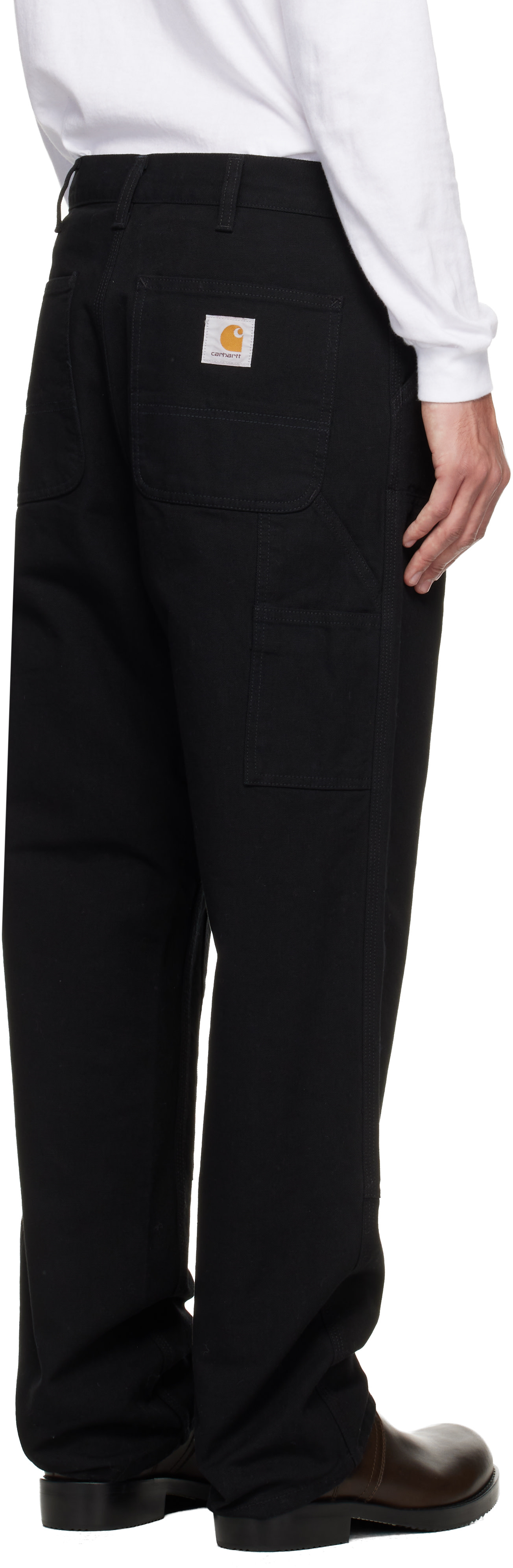 Carhartt Work In Progress: Black Double Knee Trousers | SSENSE Canada