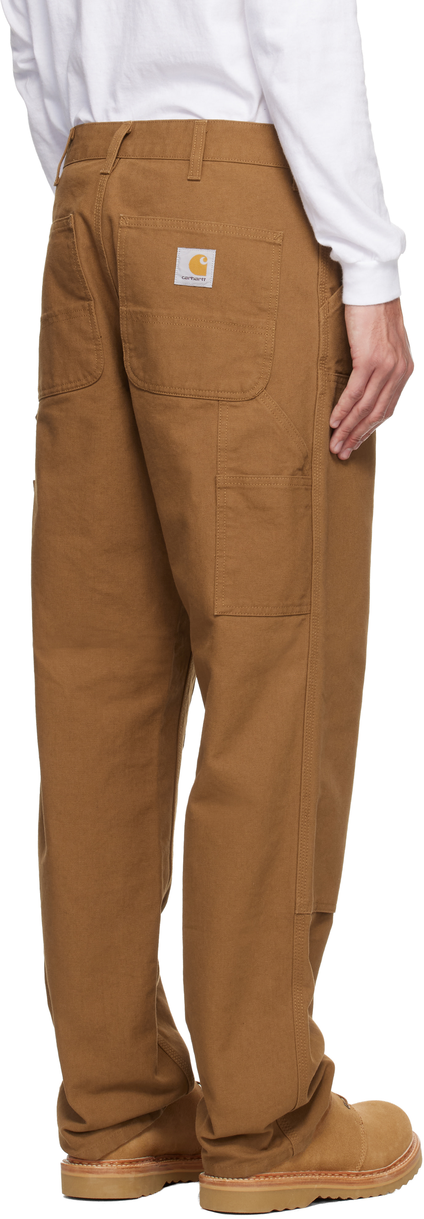 Carhartt Work In Progress - 브라운 오가닉 코튼 슬랙스