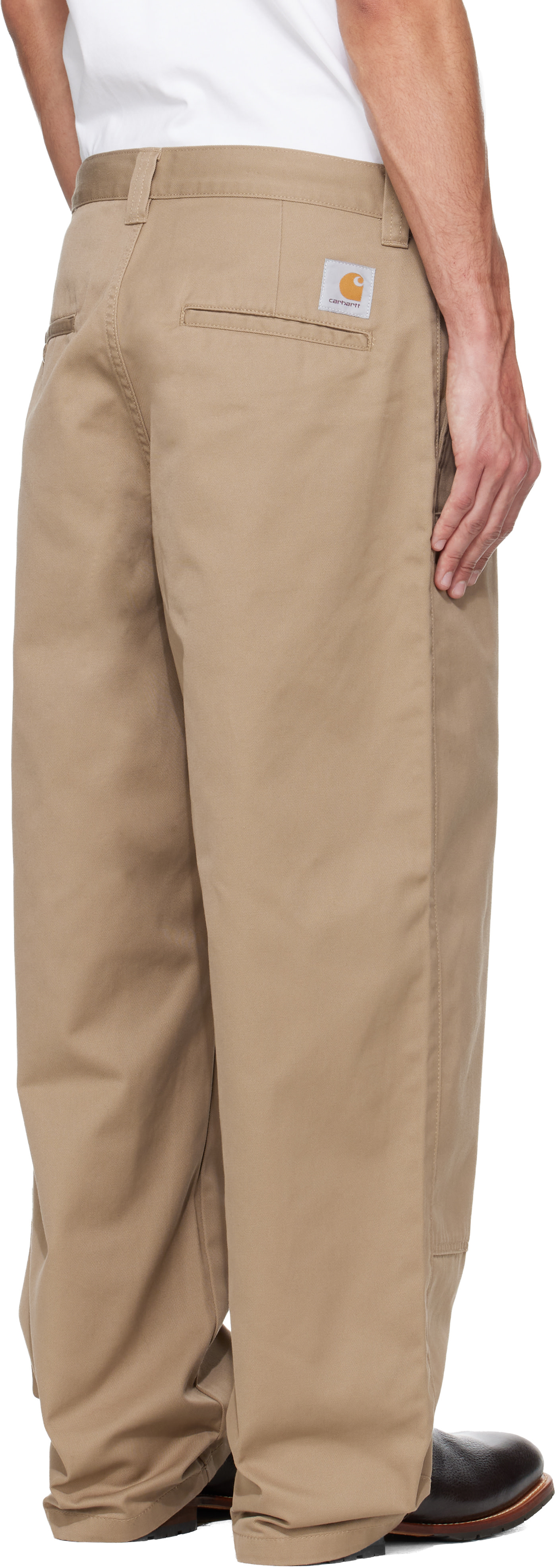 Carhartt Work In Progress: タン Brady Double Knee チノパンツ 