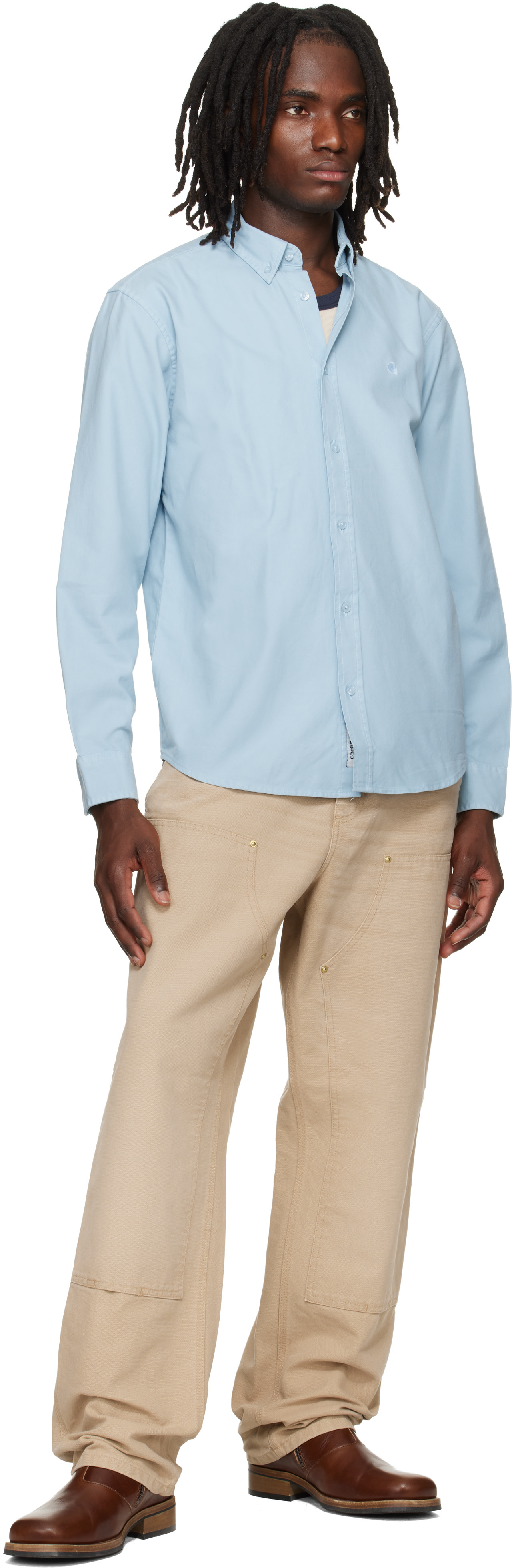Carhartt Work In Progress: ベージュ Double Knee トラウザーズ