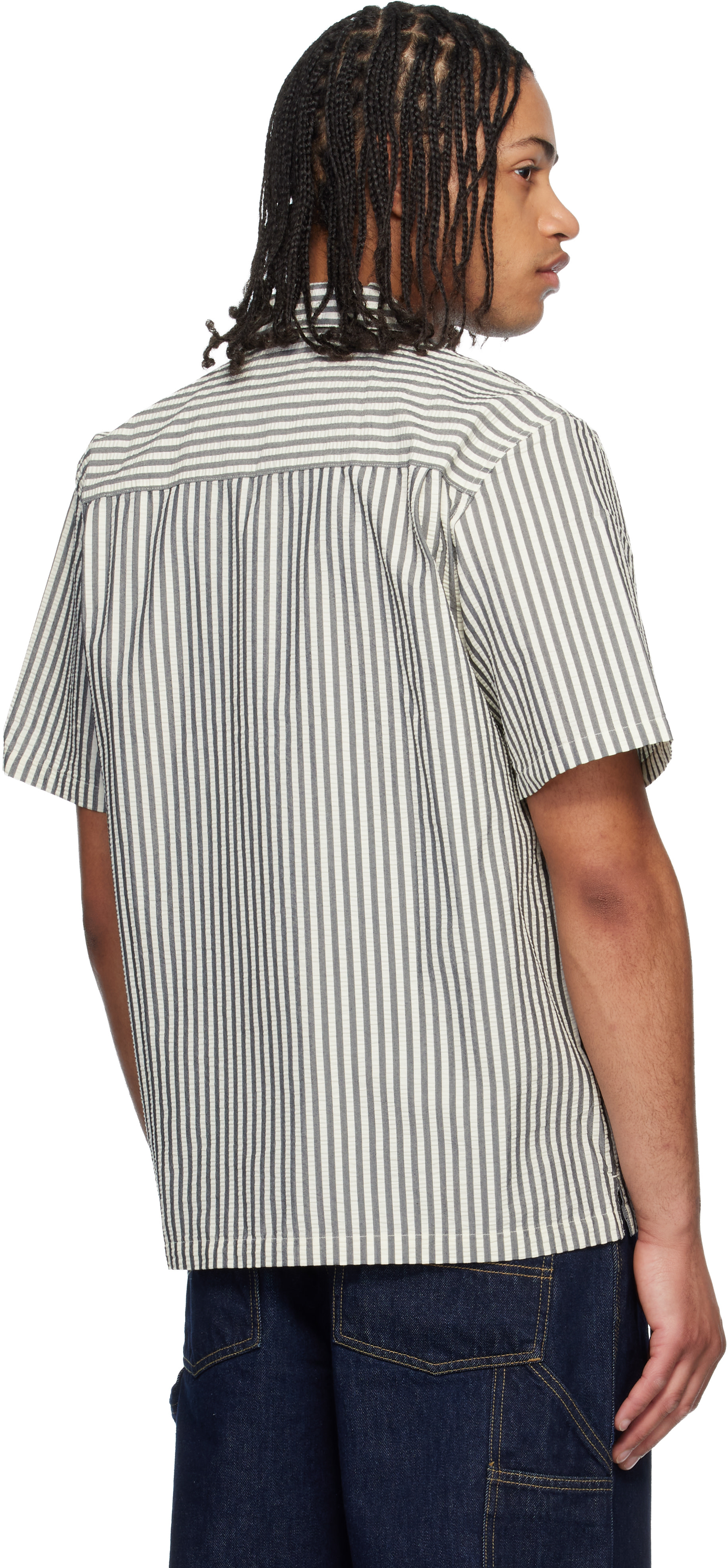 Carhartt Work In Progress: Black & White Short Sleeve Leavel