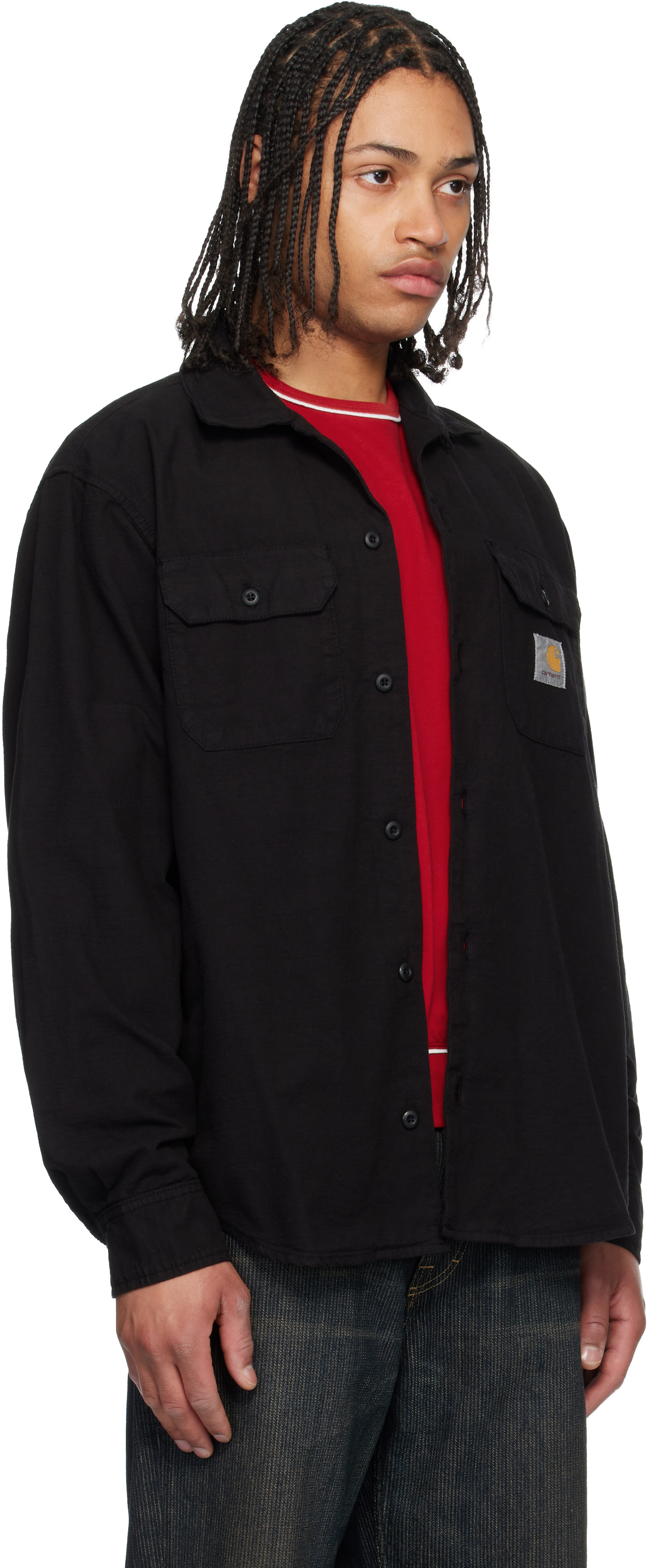 Carhartt Work In Progress: Black Kelsey Shirt | SSENSE