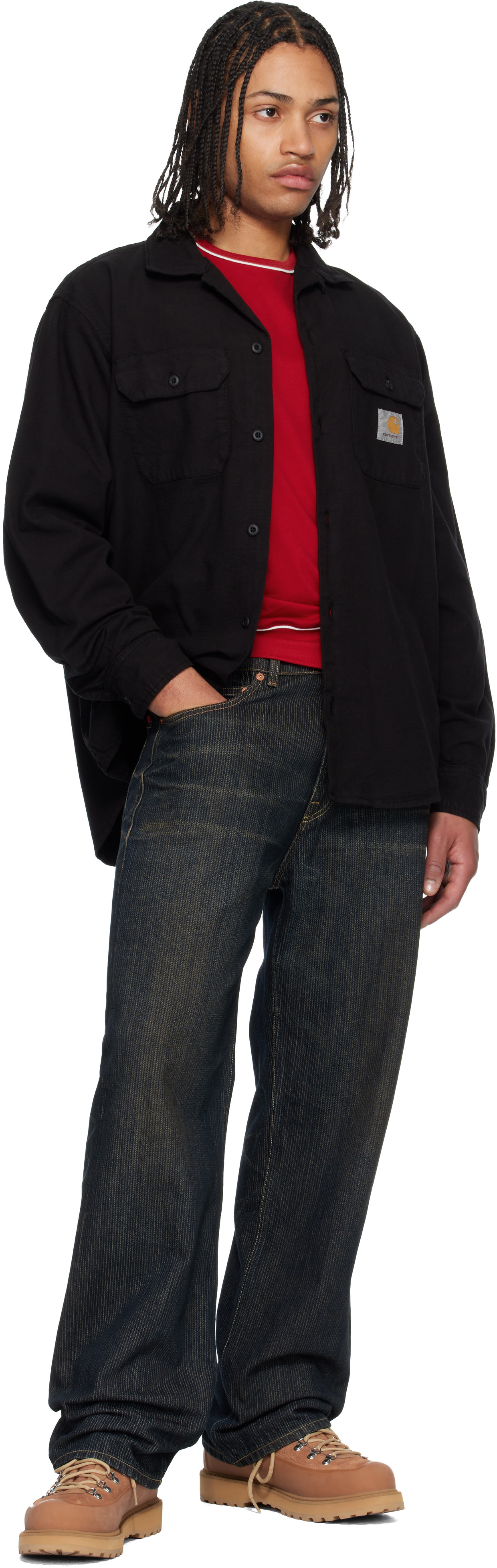 Carhartt Work In Progress: Black Kelsey Shirt | SSENSE