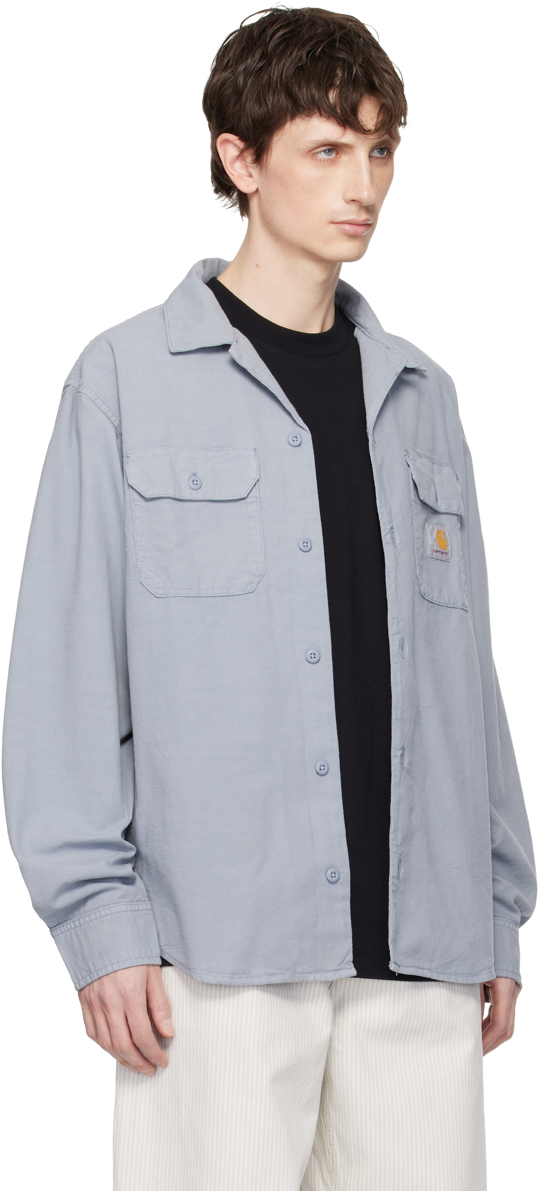 Carhartt Work In Progress - 블루 L/S 켈시 셔츠