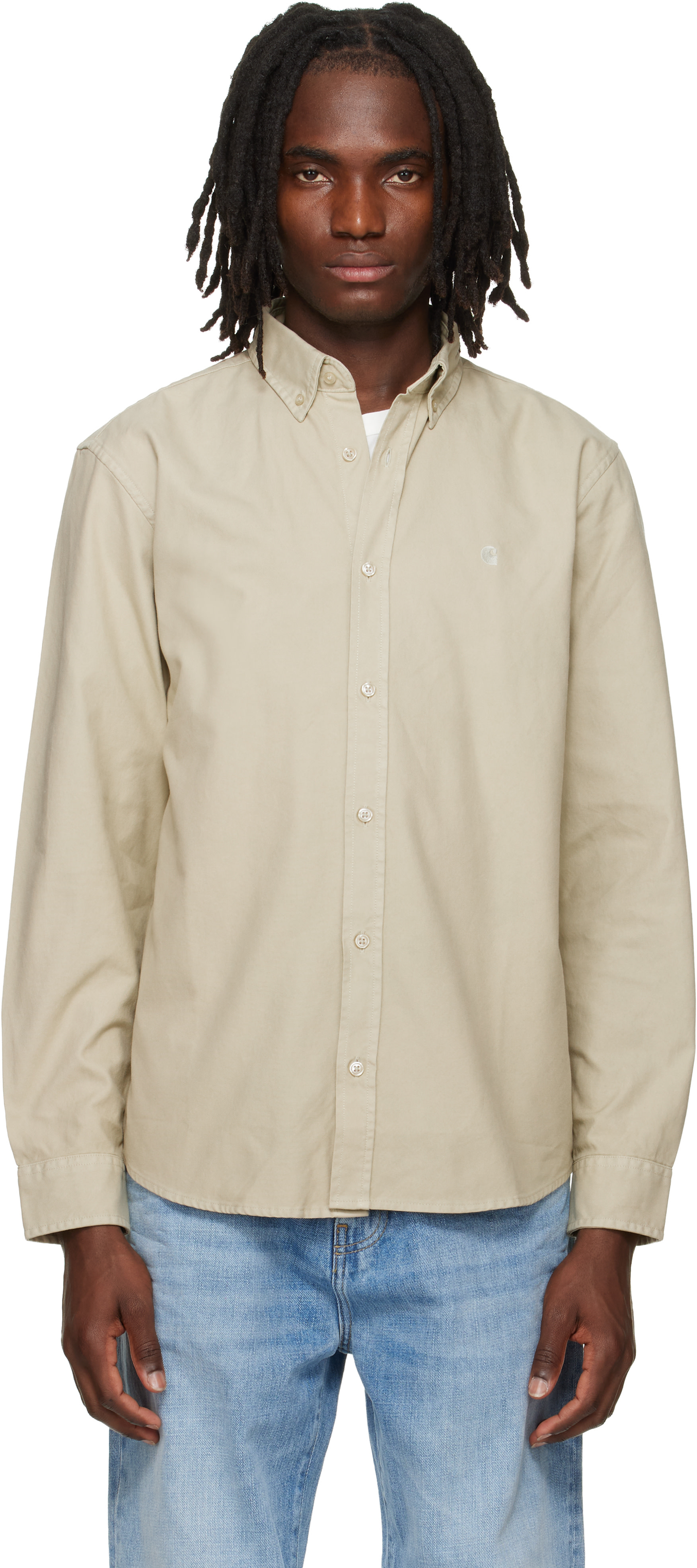 Carhartt Work In Progress: ベージュ Bolton シャツ | SSENSE 日本