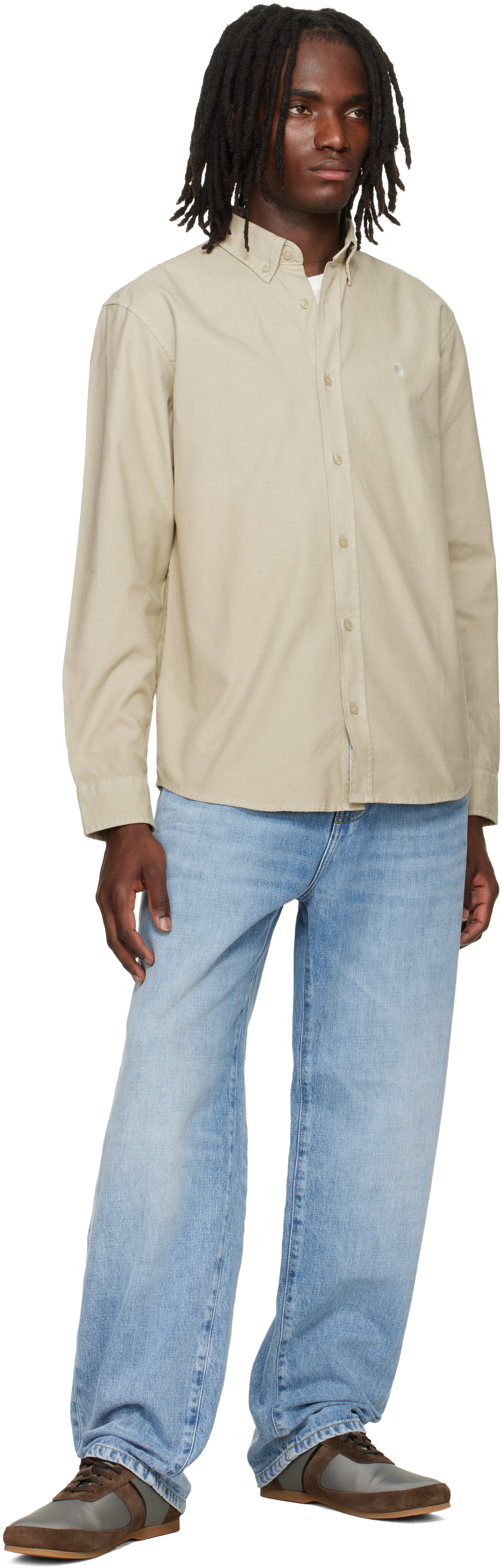 Carhartt Work In Progress: ベージュ Bolton シャツ | SSENSE 日本