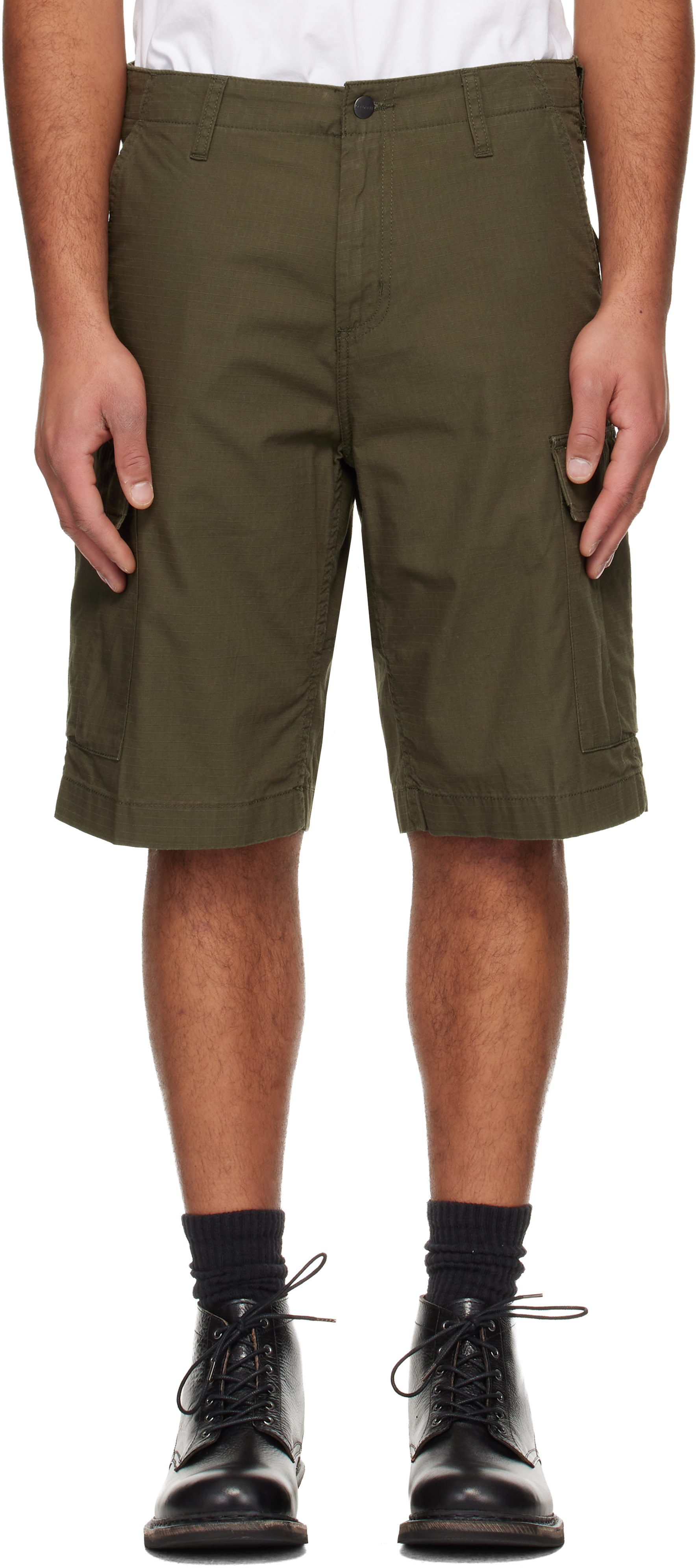 Carhartt Work In Progress - Short cargo kaki à coupe classique