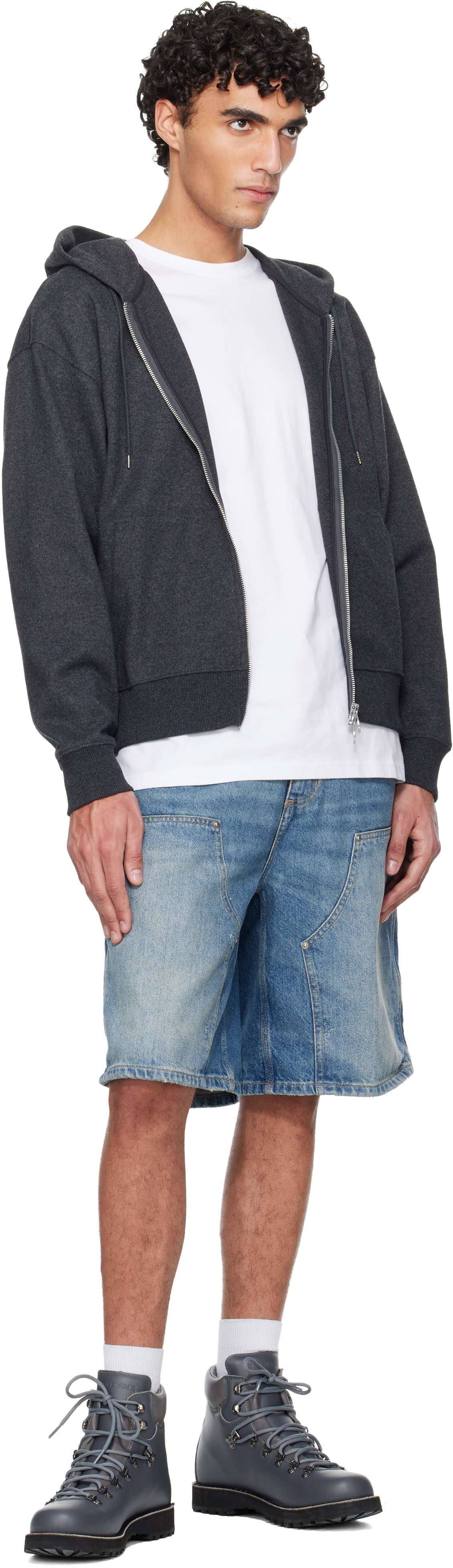 Carhartt Work In Progress: Blue OG Aden Double Knee Denim Shorts