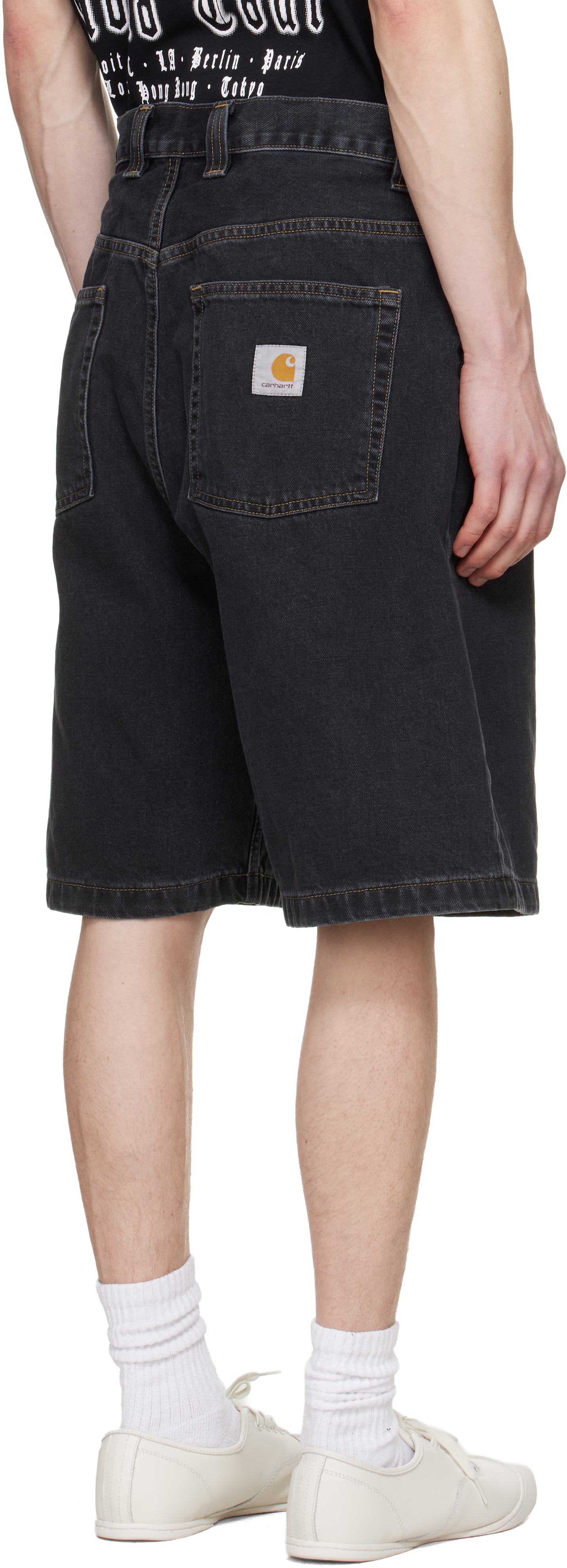 Carhartt Work In Progress - 블랙 브랜든 데님 쇼츠