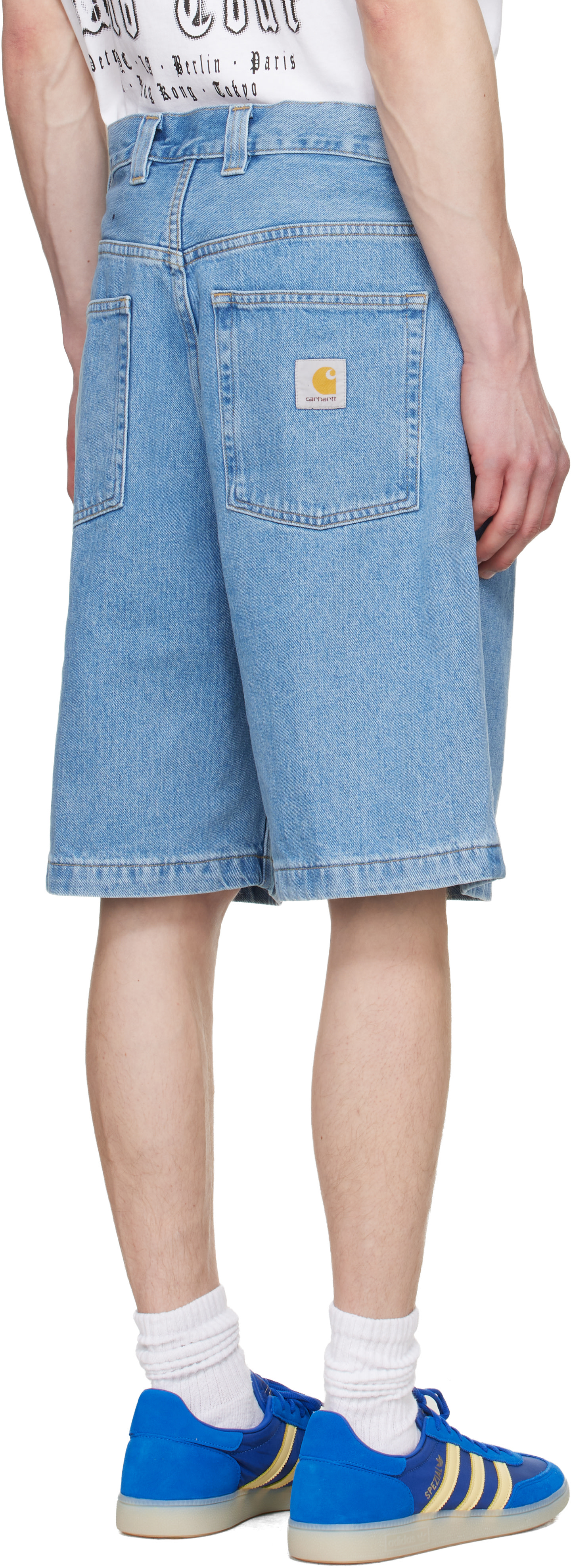 Carhartt Work In Progress - 블루 브랜든 데님 쇼츠