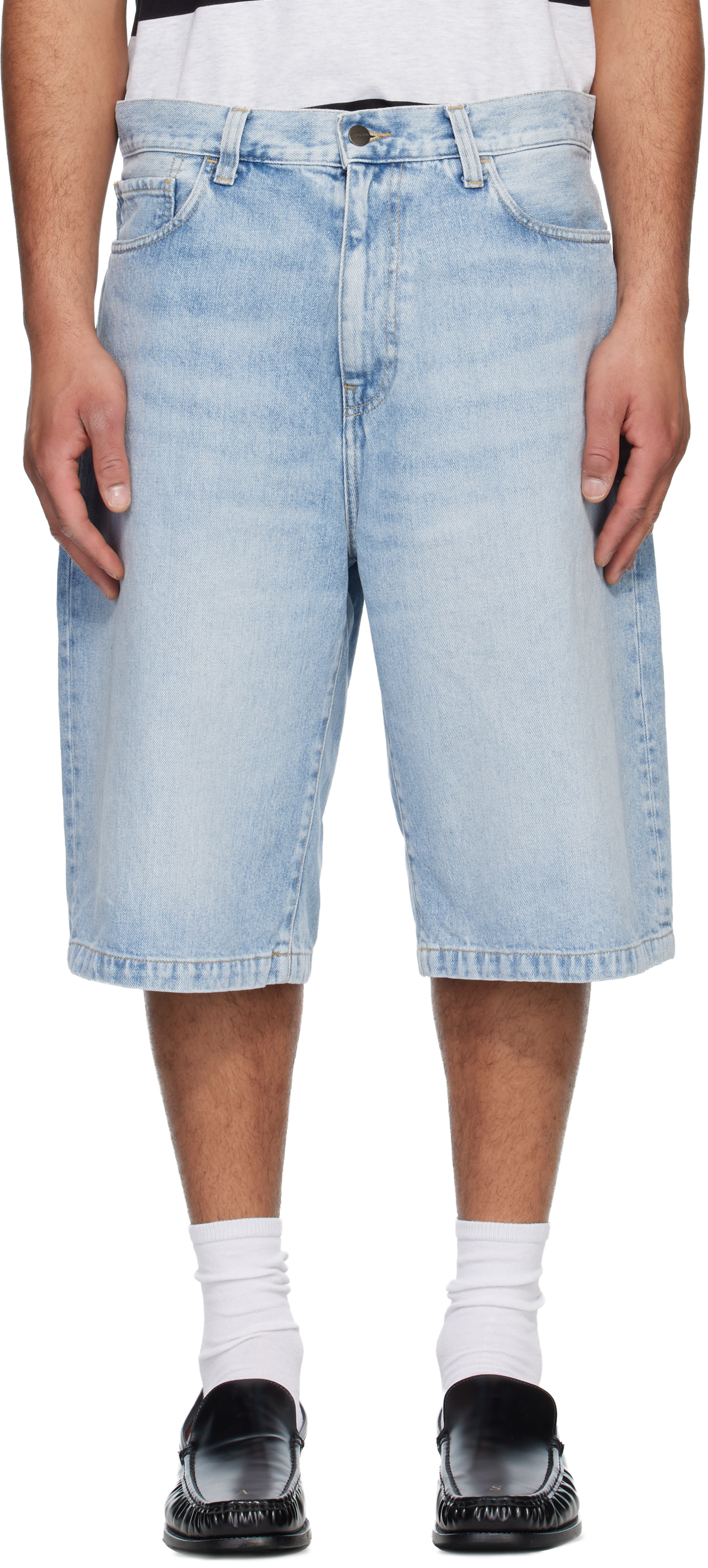 Carhartt Work In Progress: ブルー Langdon デニムショートパンツ