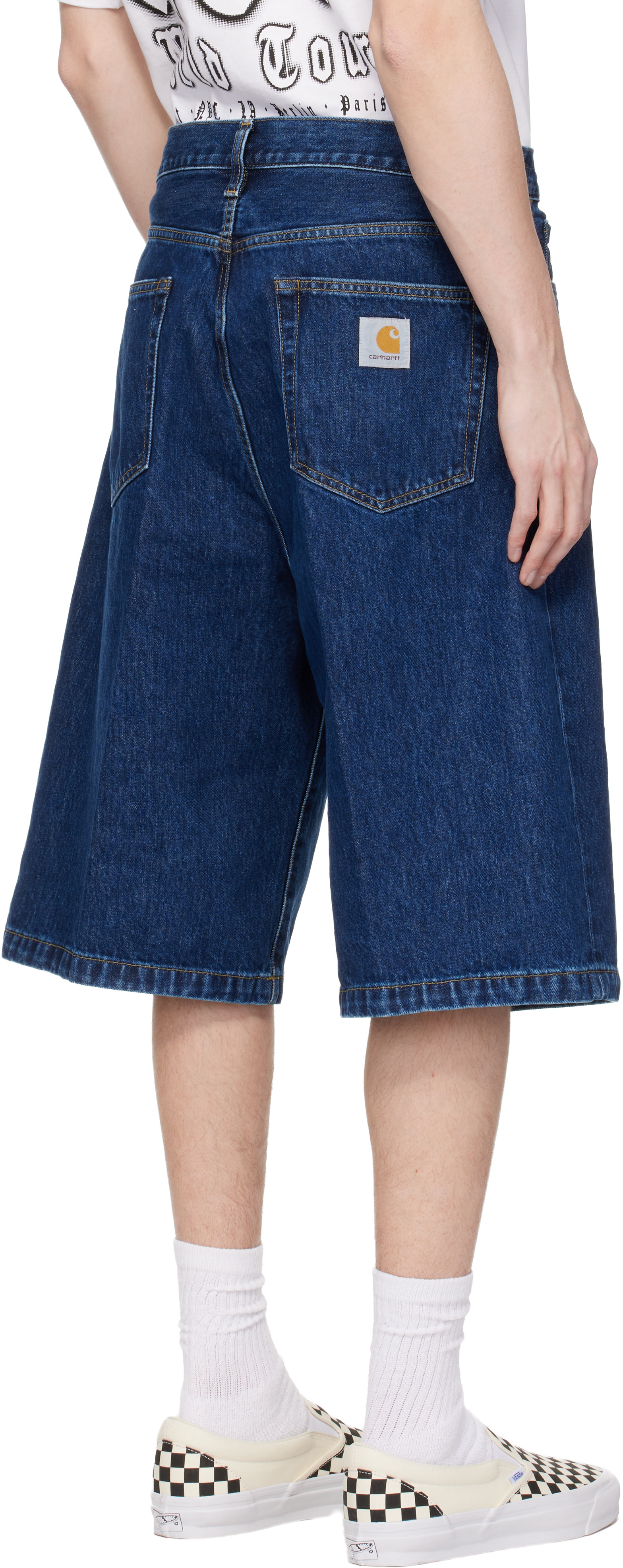 Carhartt Work In Progress: Blue Langdon Denim Shorts | SSENSE