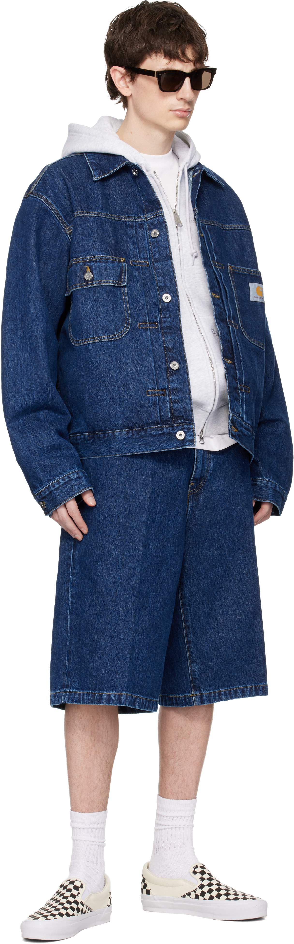 Carhartt Work In Progress: Blue Langdon Denim Shorts | SSENSE