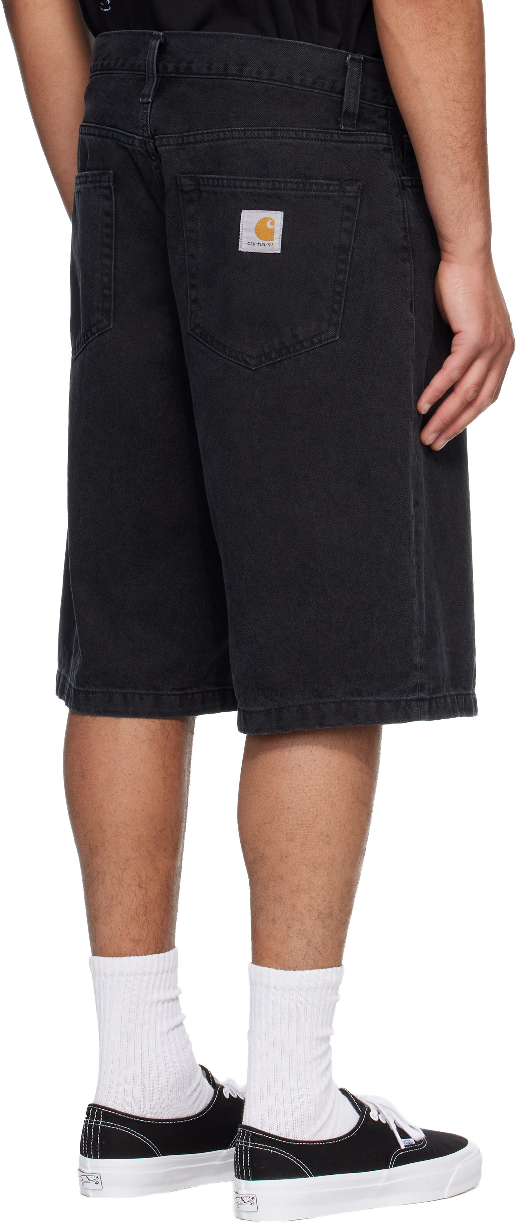 Carhartt Work In Progress: ブラック Landon デニムショートパンツ