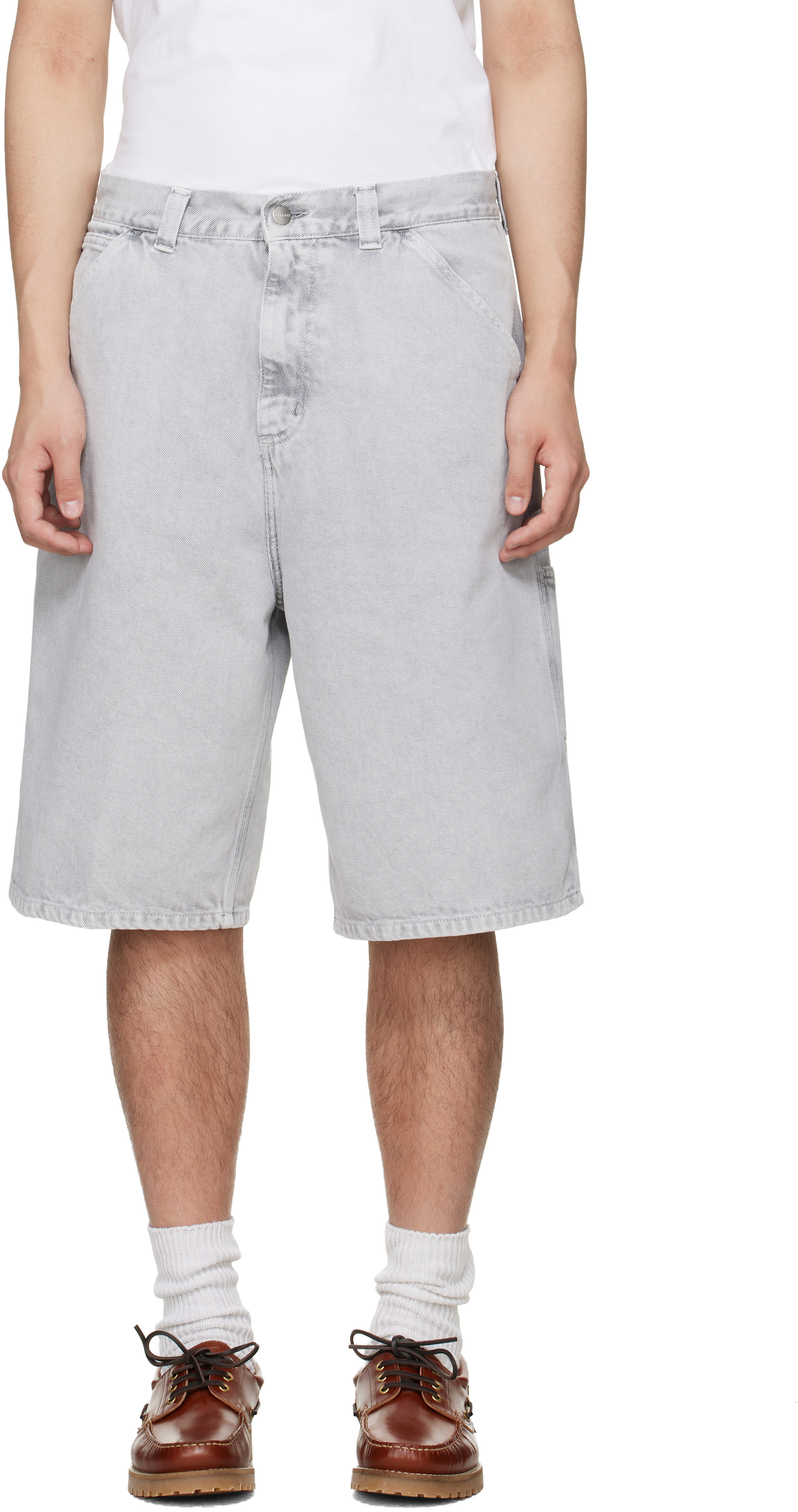 Carhartt Work In Progress - 그레이 OG 데님 쇼츠