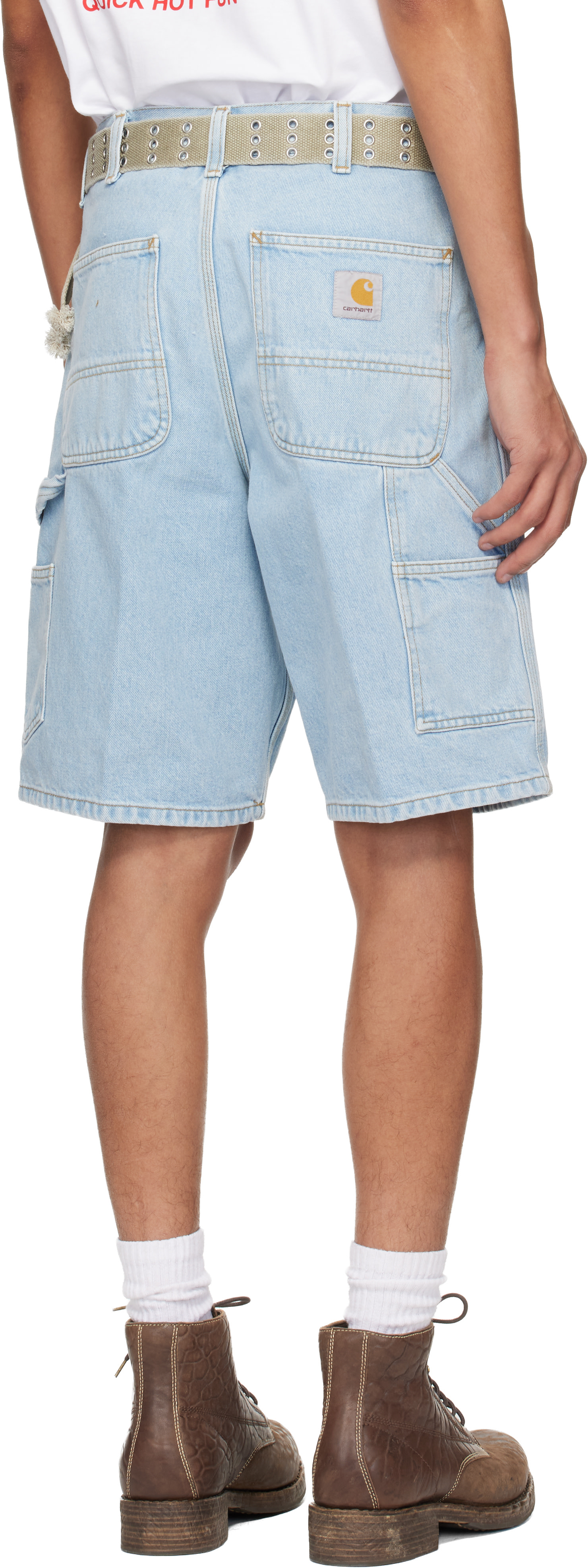 Carhartt Work In Progress - 블루 데님 쇼츠