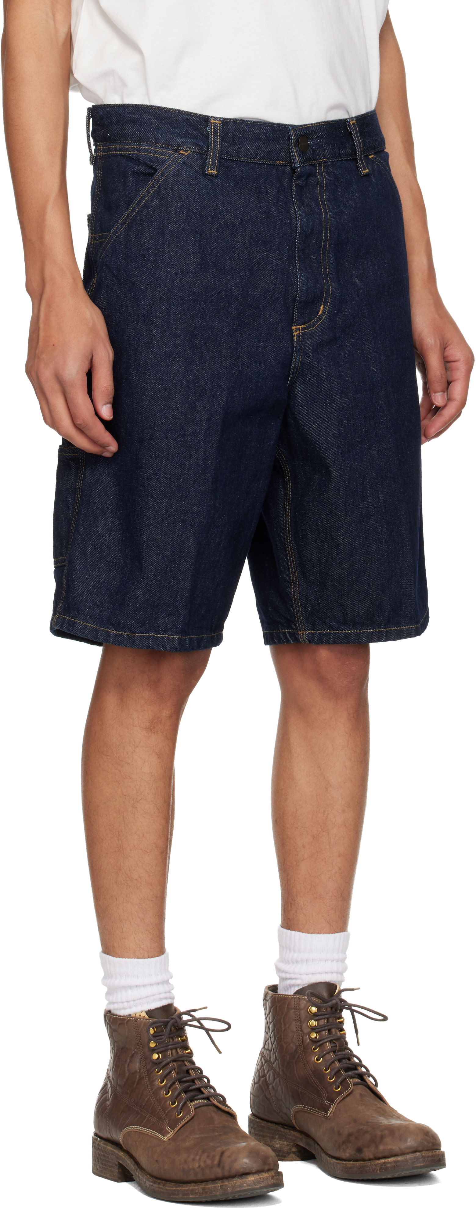 Carhartt Work In Progress - 블루 데님 쇼츠