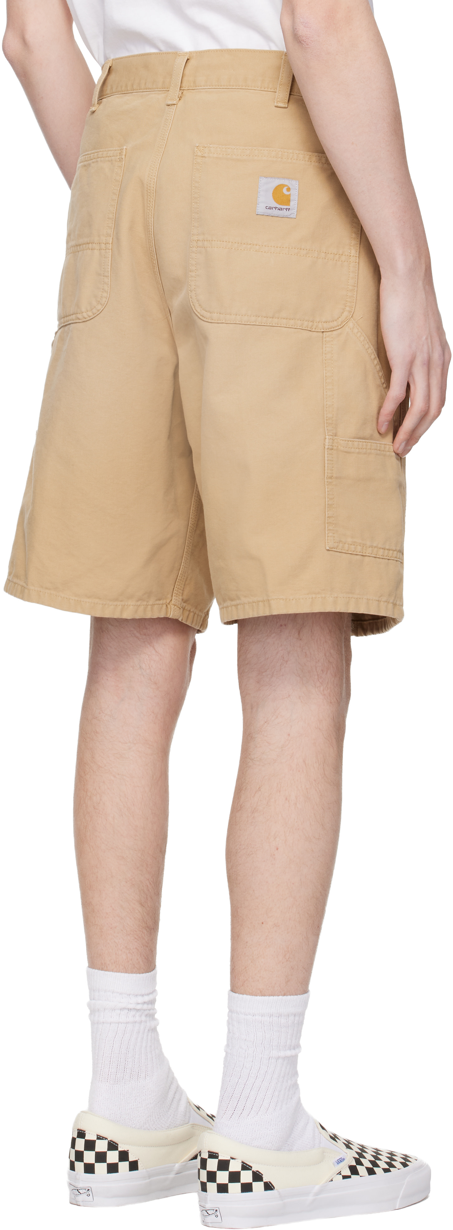 Carhartt Work In Progress: ベージュ ダブルニー ショートパンツ