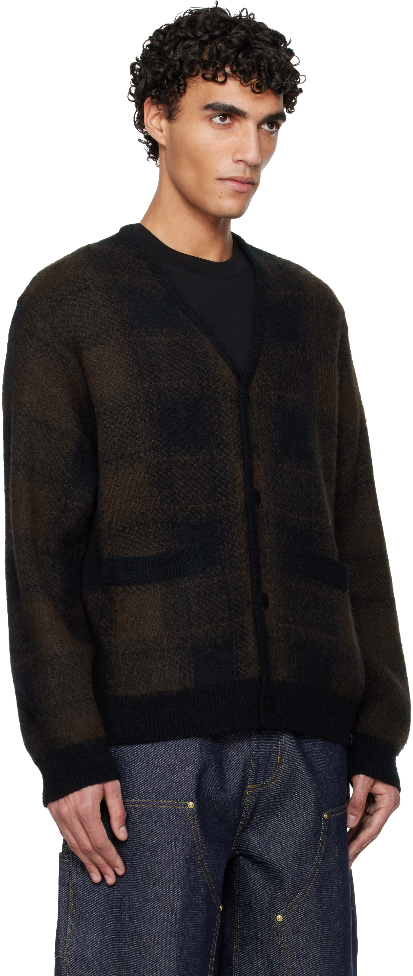 Carhartt Work In Progress - 브라운 에버슨 가디건