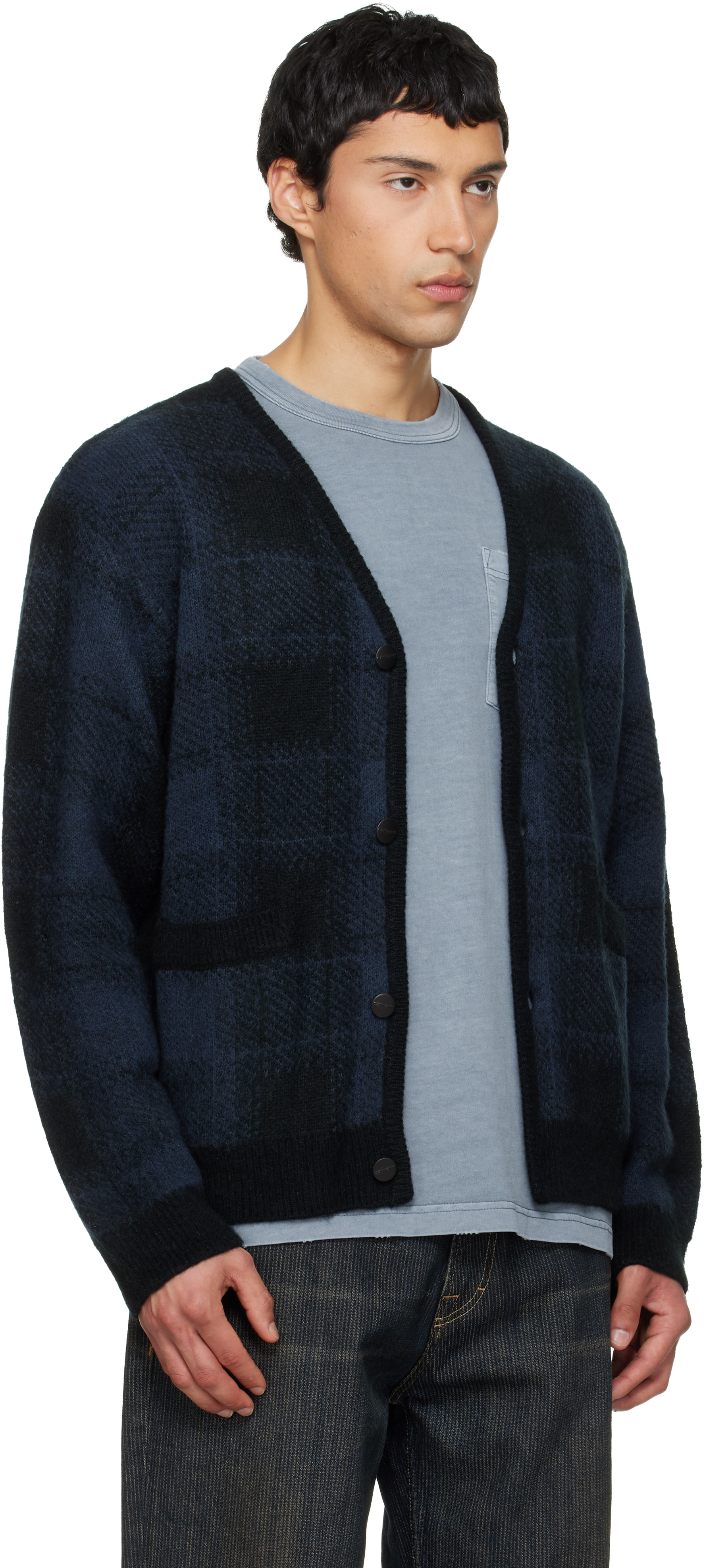 Carhartt Work In Progress - Cardigan Everson bleu marine