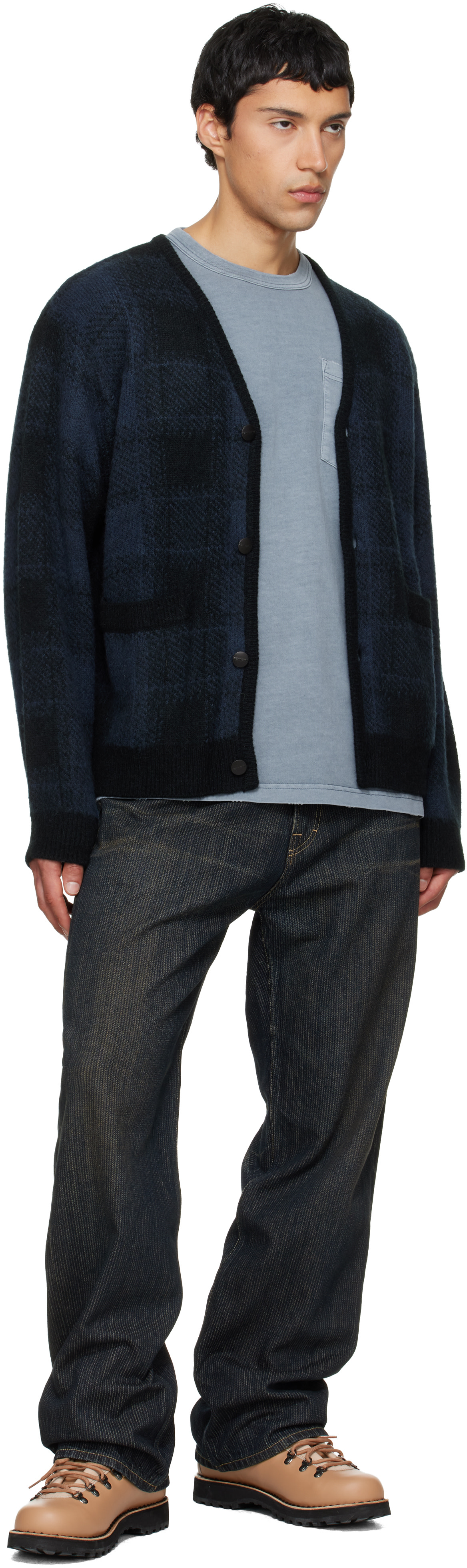 Carhartt Work In Progress - Cardigan Everson bleu marine