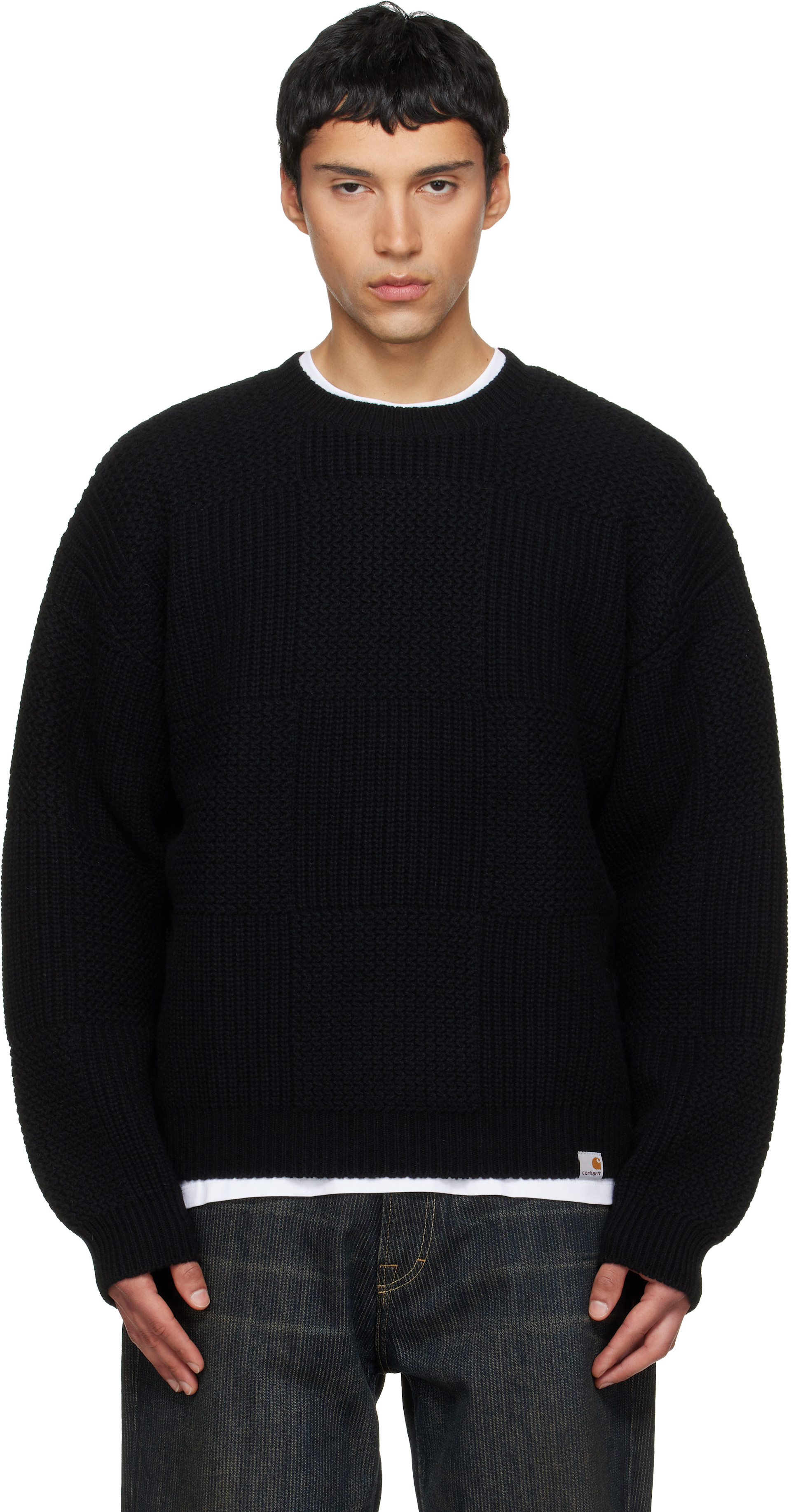 Carhartt Work In Progress - 블랙 비숍 스웨터