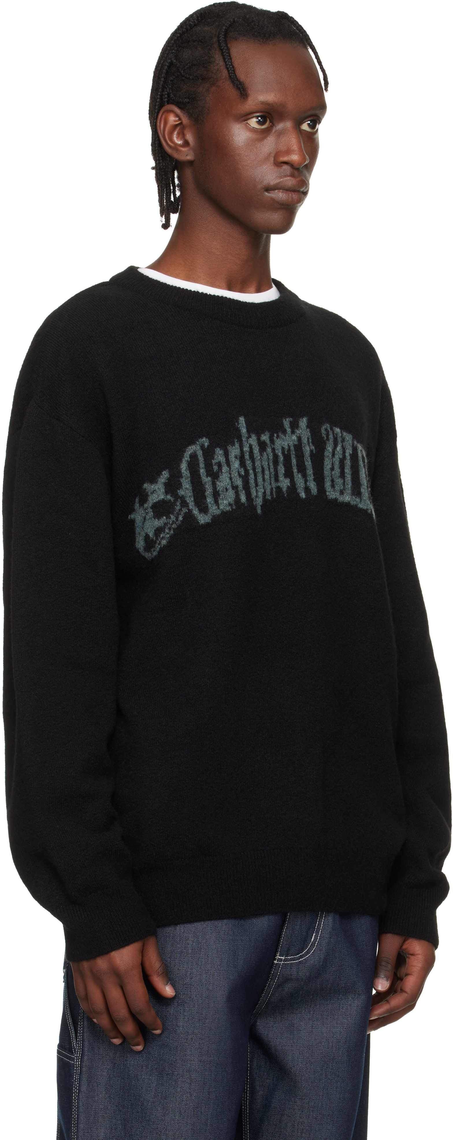 Carhartt Work In Progress - 블랙 커뮤팅 스웨터