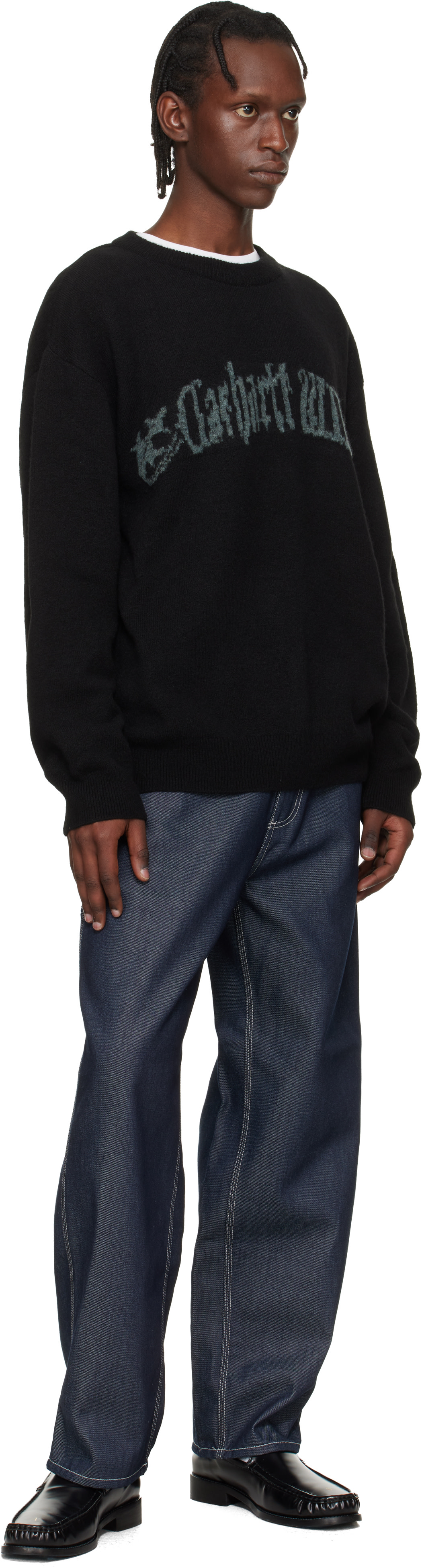 Carhartt Work In Progress - 블랙 커뮤팅 스웨터