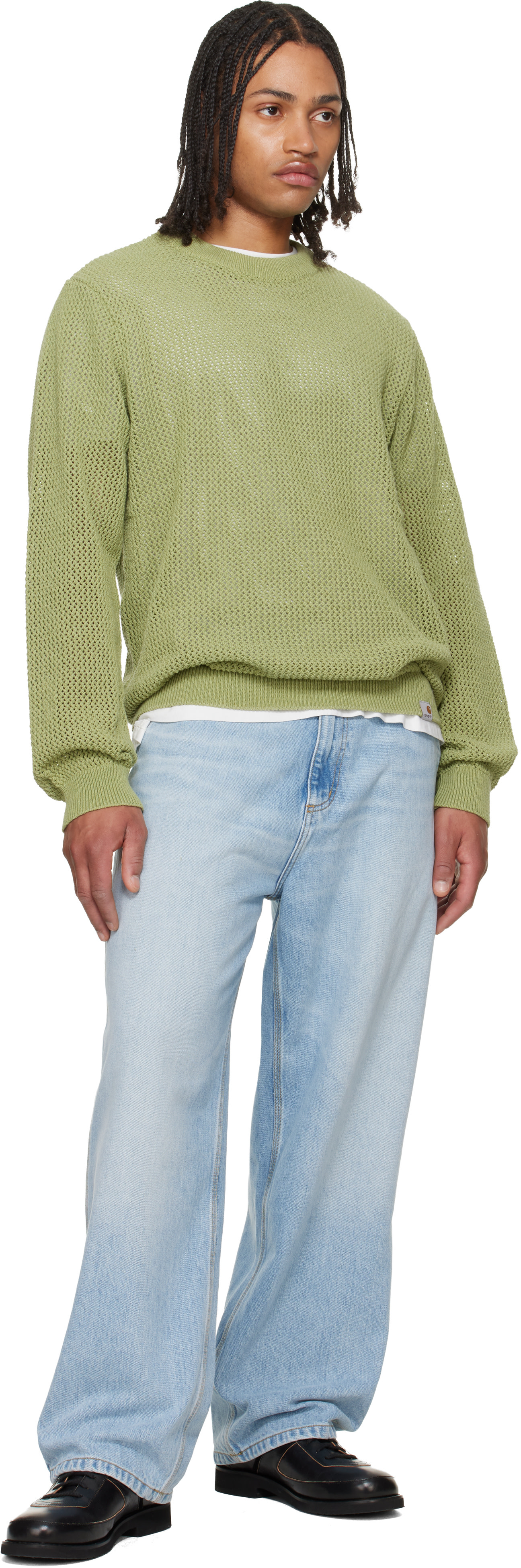Carhartt Work In Progress - 그린 스톡턴 스웨터