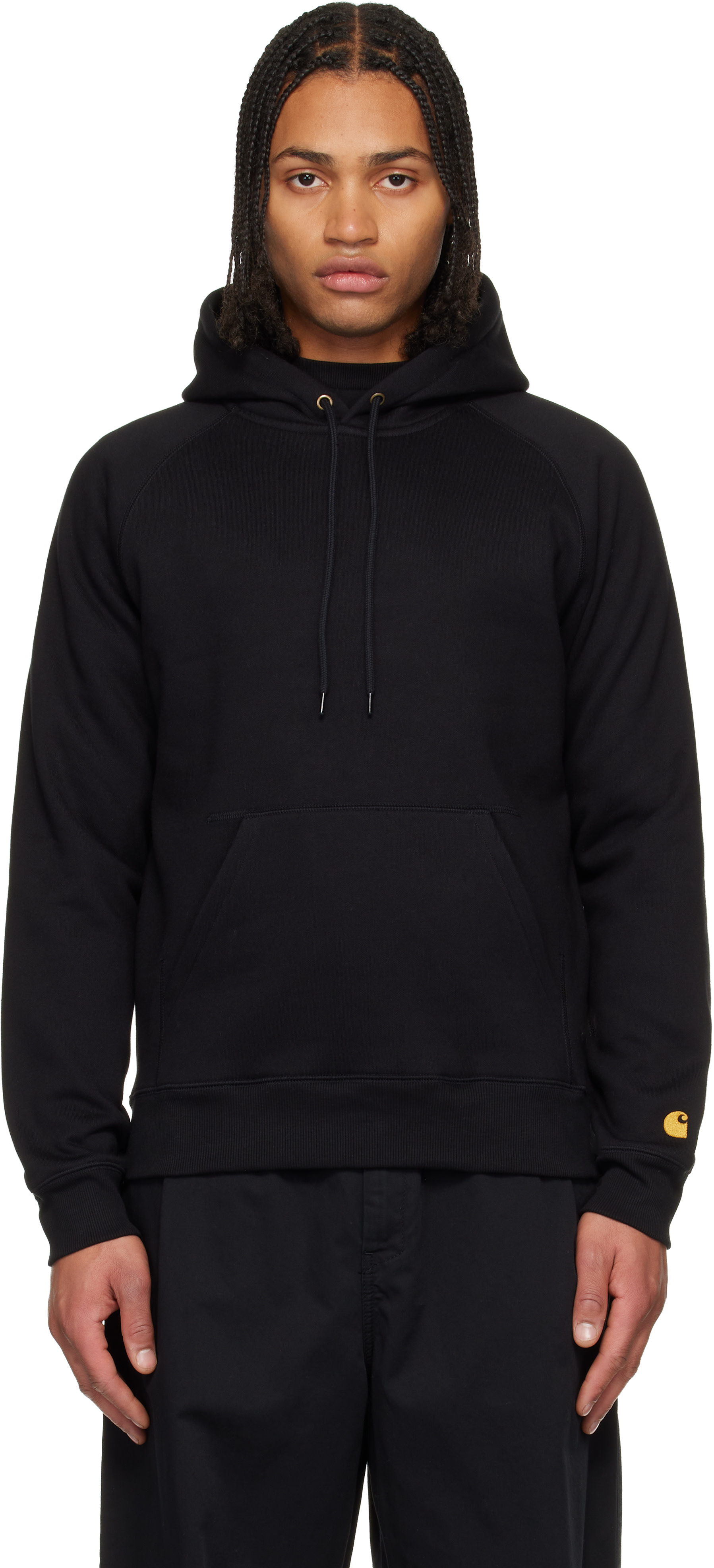 Carhartt Work In Progress - 블랙 체이스 후디