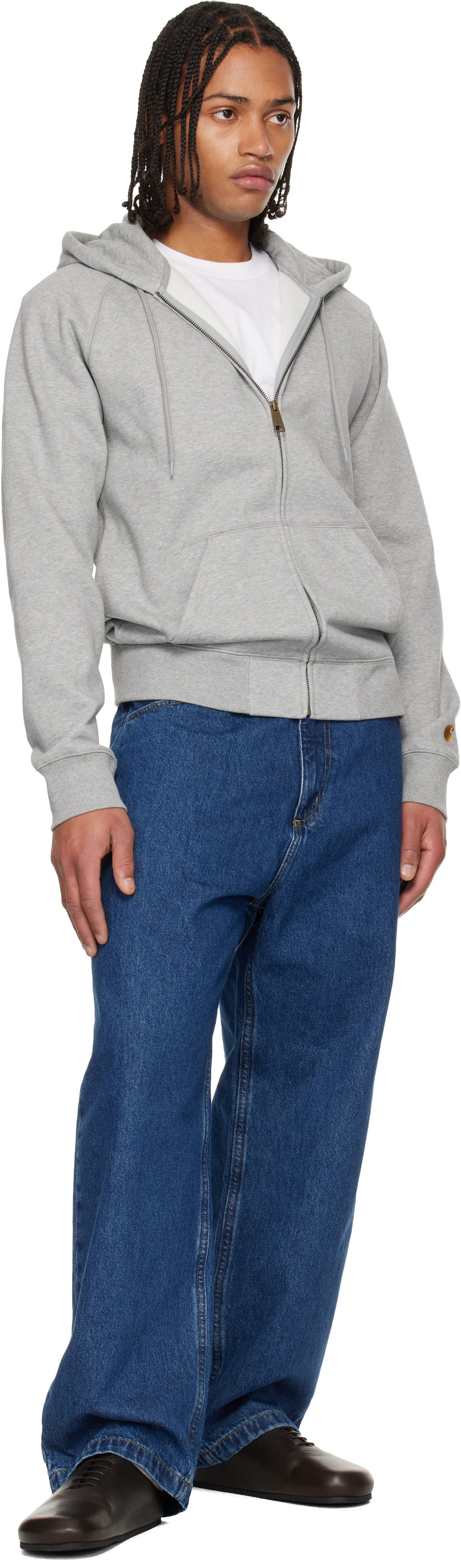 Carhartt Work In Progress - Pull à capuche gris - Chase