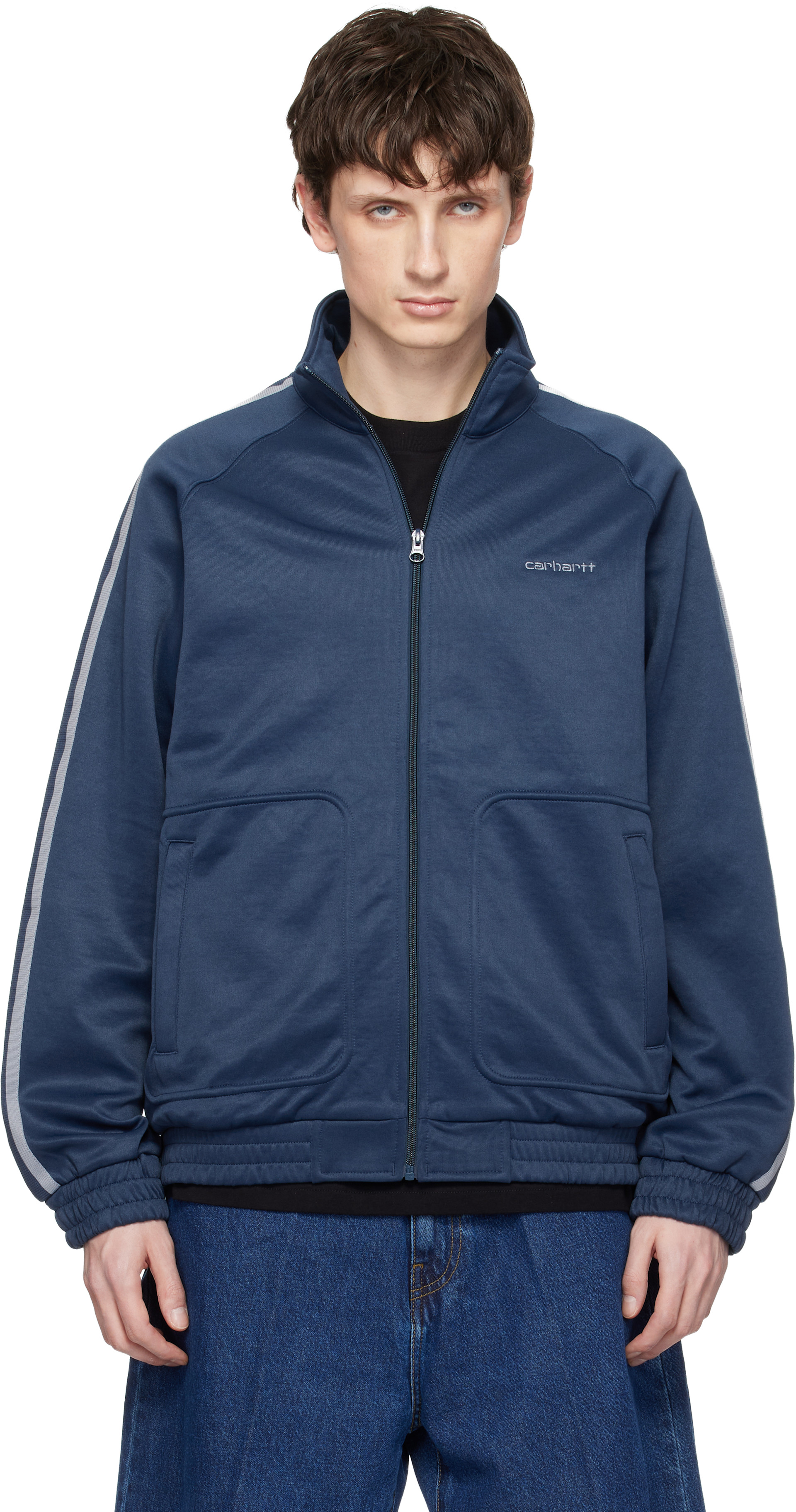 Carhartt Work In Progress - ブルー Bolar Sweat トラックジャケット