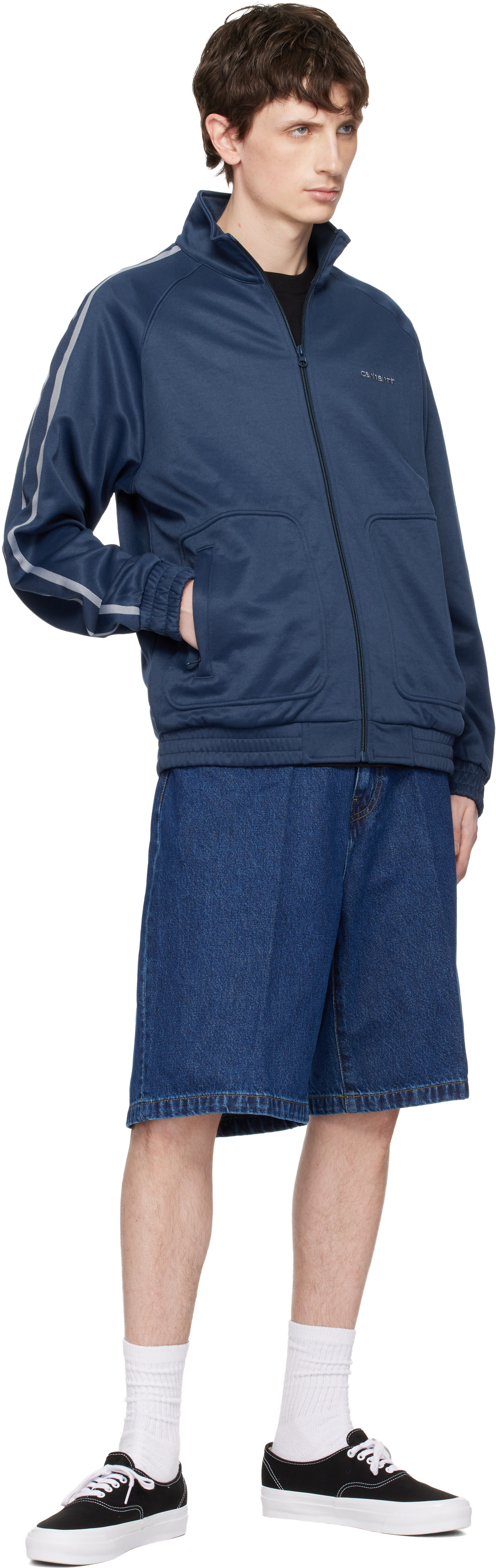 Carhartt Work In Progress - ブルー Bolar Sweat トラックジャケット