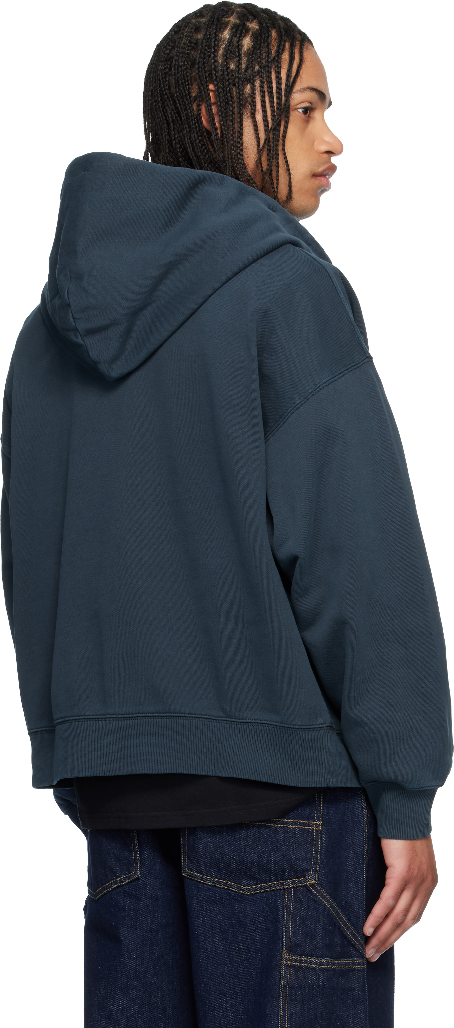Carhartt Work In Progress - 네이비 벤톤 후디