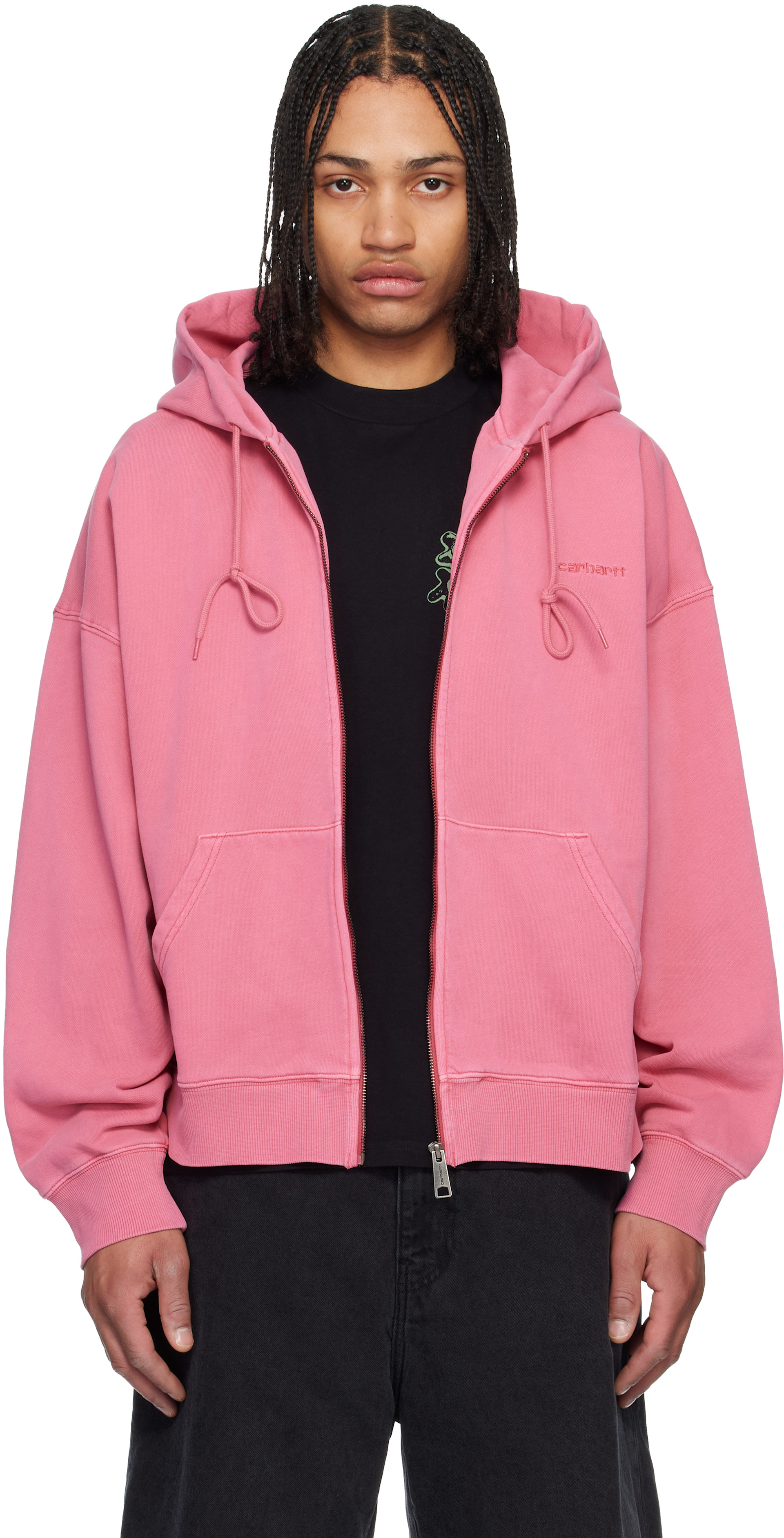 Carhartt Work In Progress - Pull à capuche Benton rose