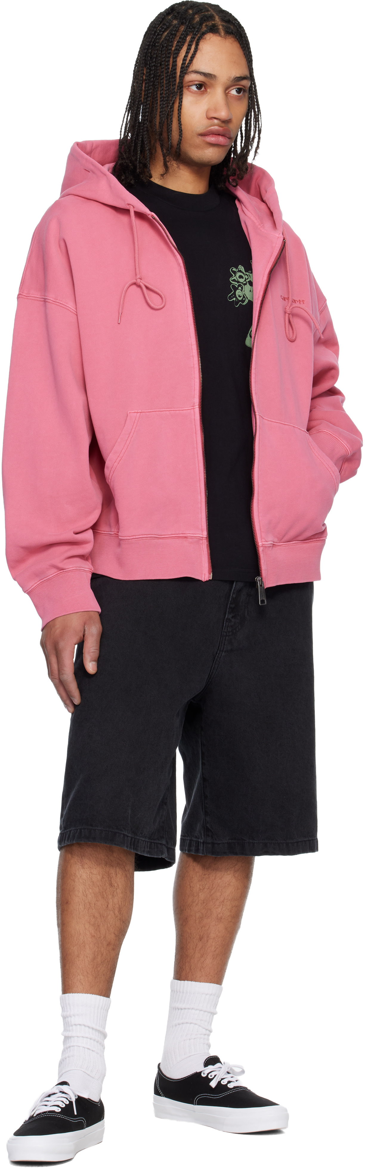 Carhartt Work In Progress - Pull à capuche Benton rose