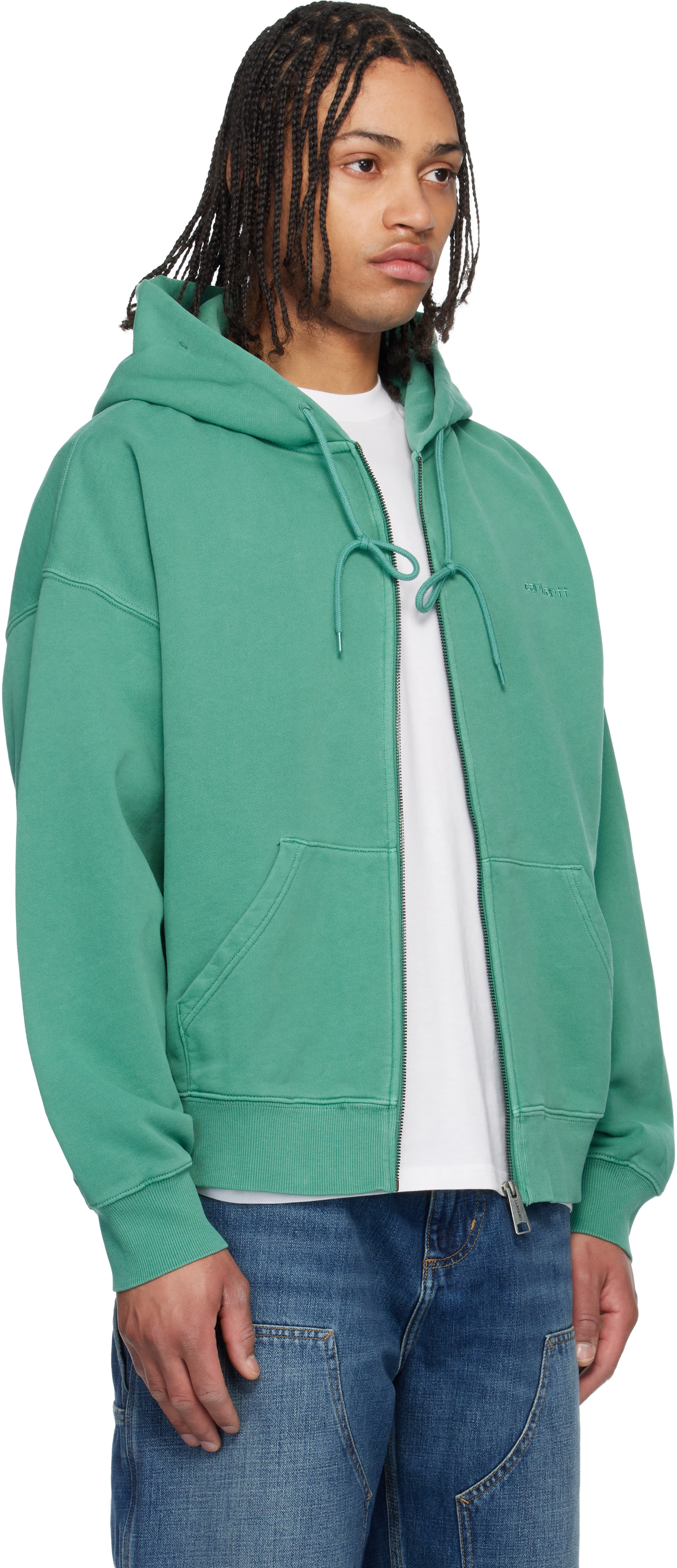 Carhartt Work In Progress - Pull à capuche Benton vert