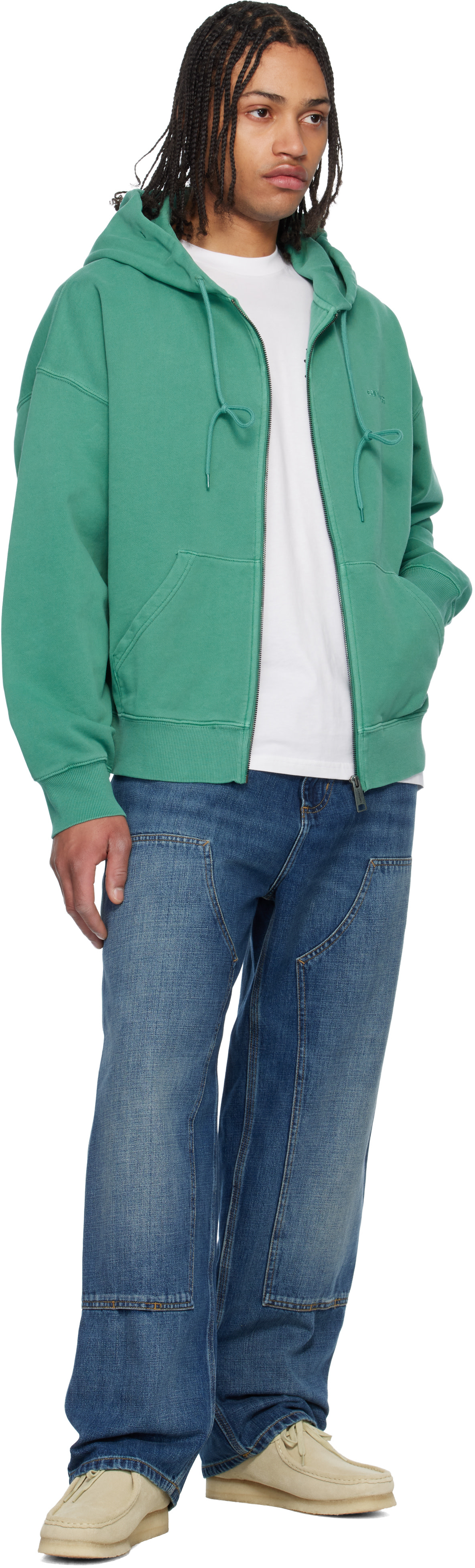 Carhartt Work In Progress - Pull à capuche Benton vert