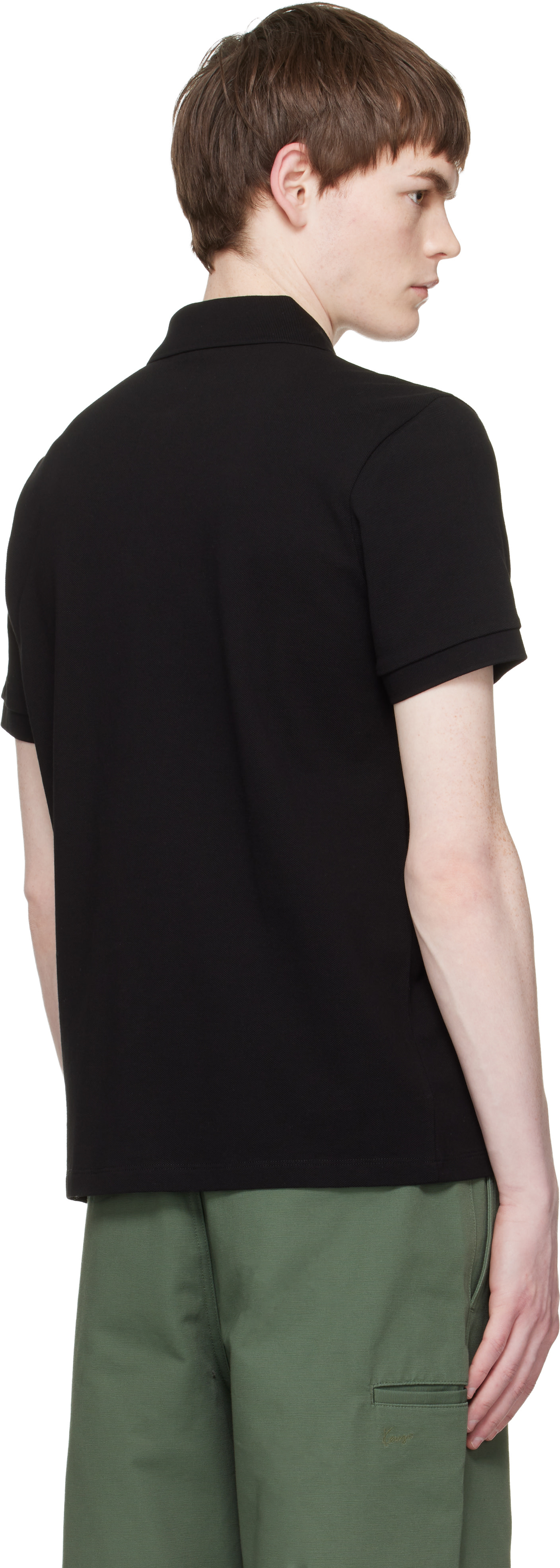 Moncler - Black Logo Cotton Piquet Polo
