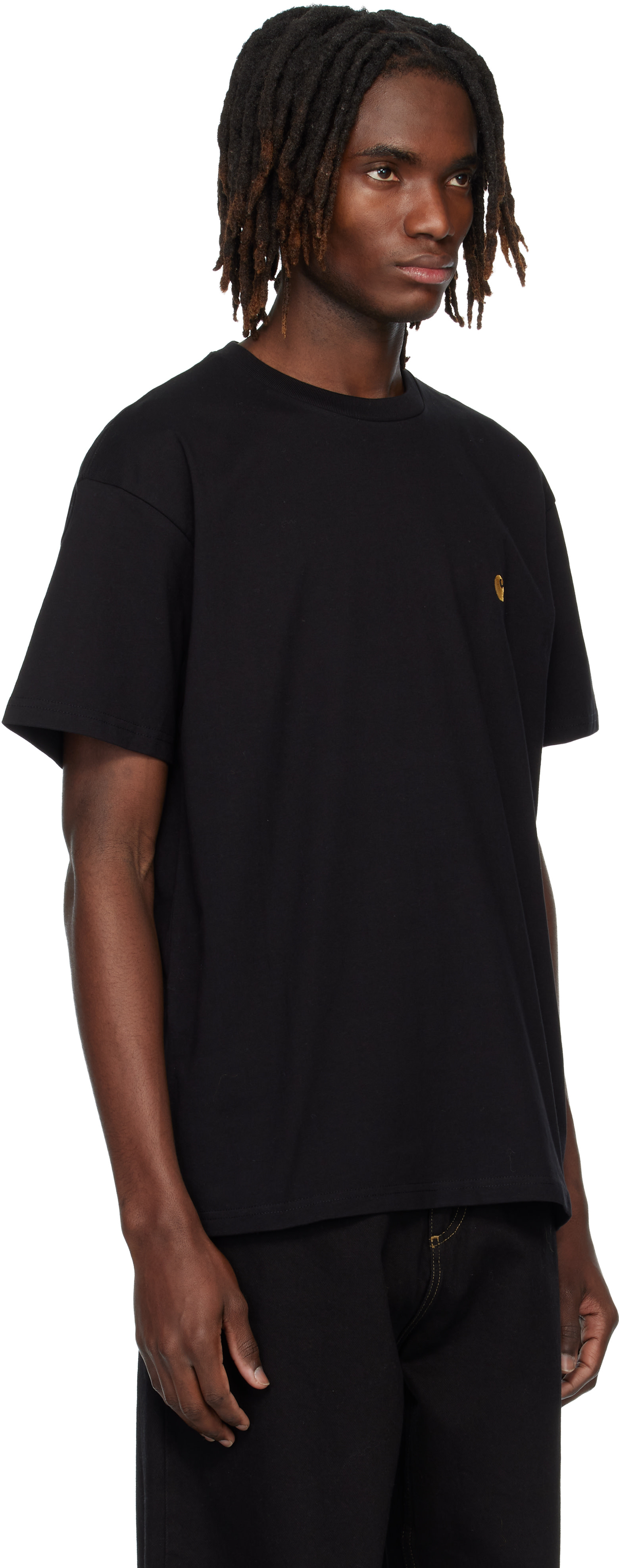 Carhartt Work In Progress - 블랙 S/S 체이스 티셔츠
