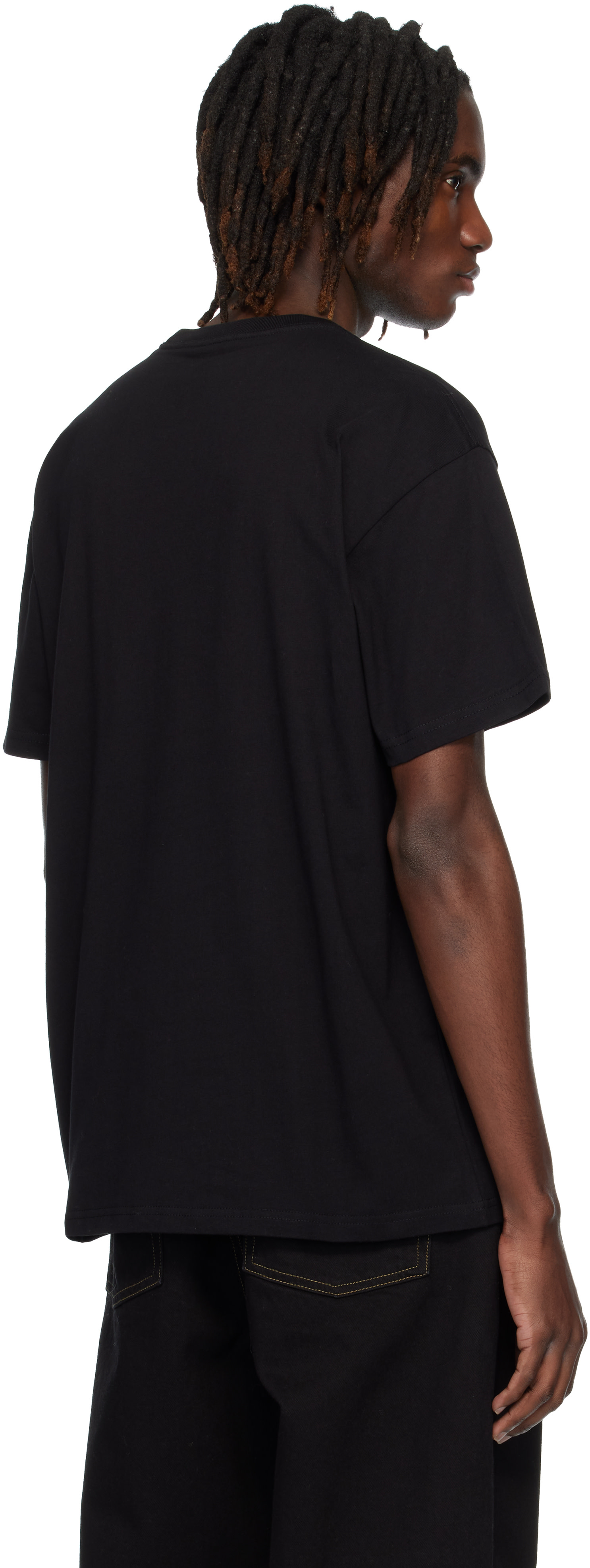 Carhartt Work In Progress - 블랙 S/S 체이스 티셔츠