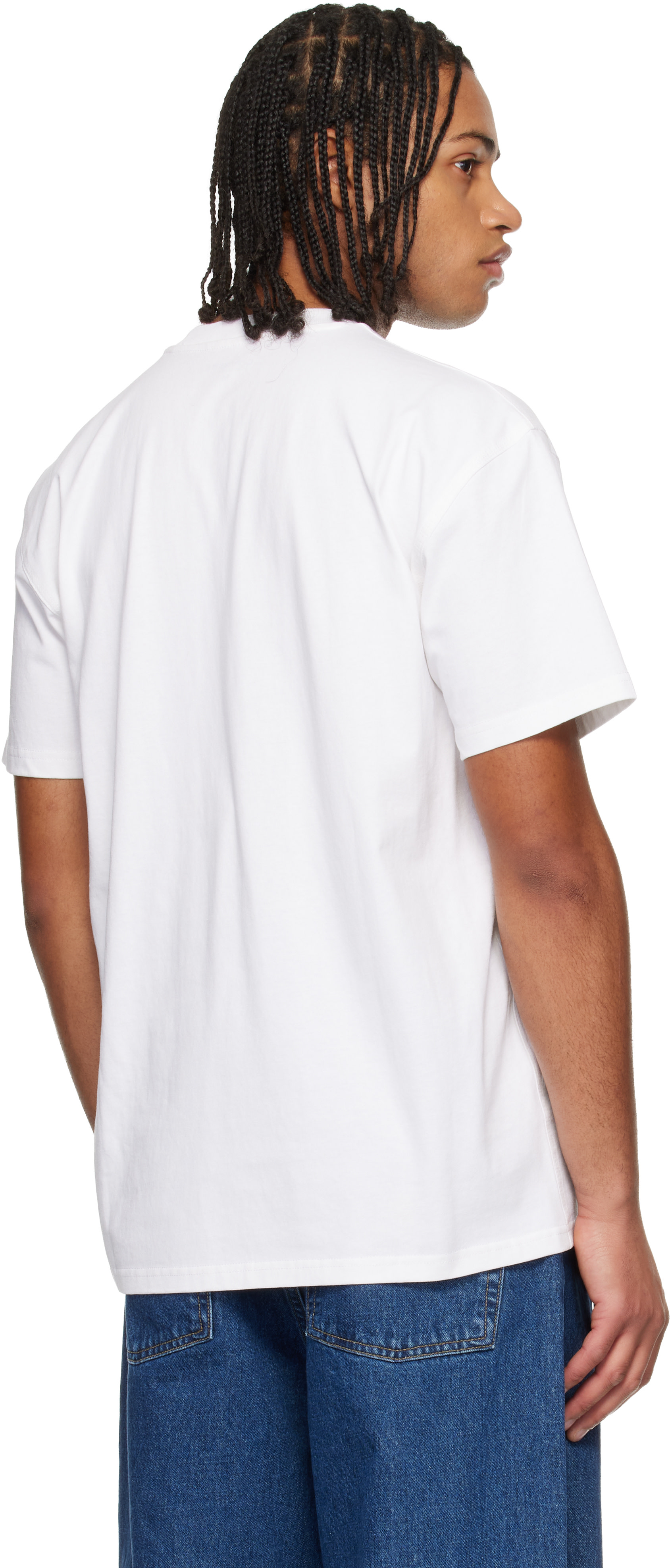 Carhartt Work In Progress - T-shirt blanc à logo American Script