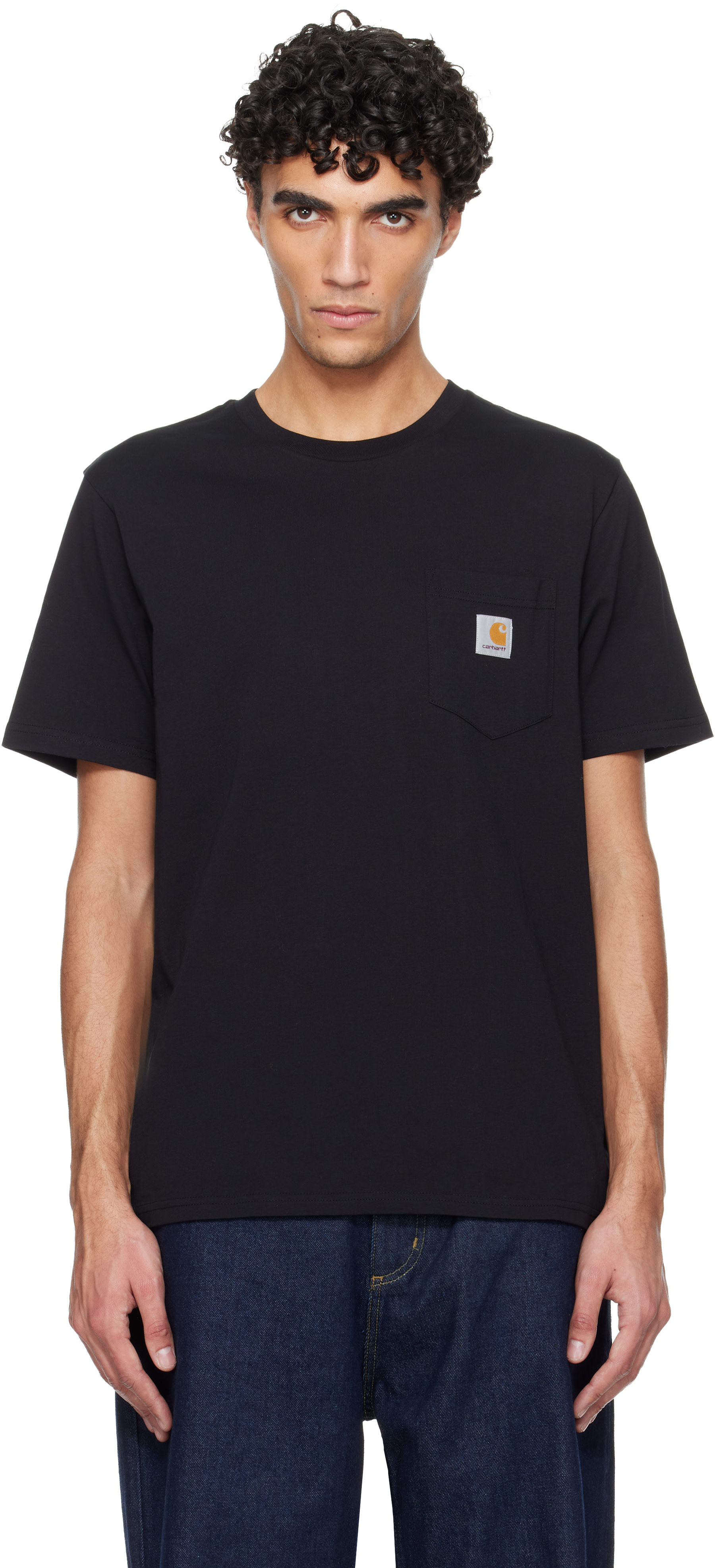 Carhartt Work In Progress - 블랙 포켓 티셔츠