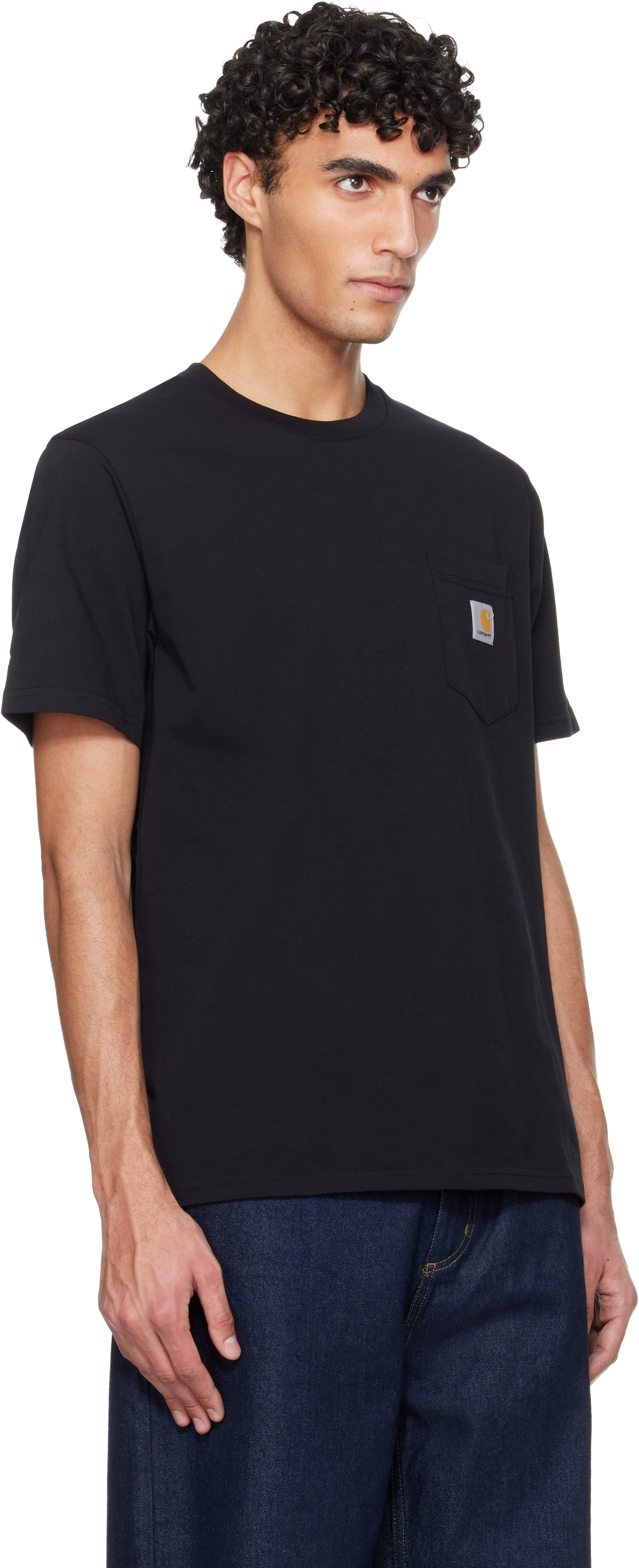 Carhartt Work In Progress - 블랙 포켓 티셔츠