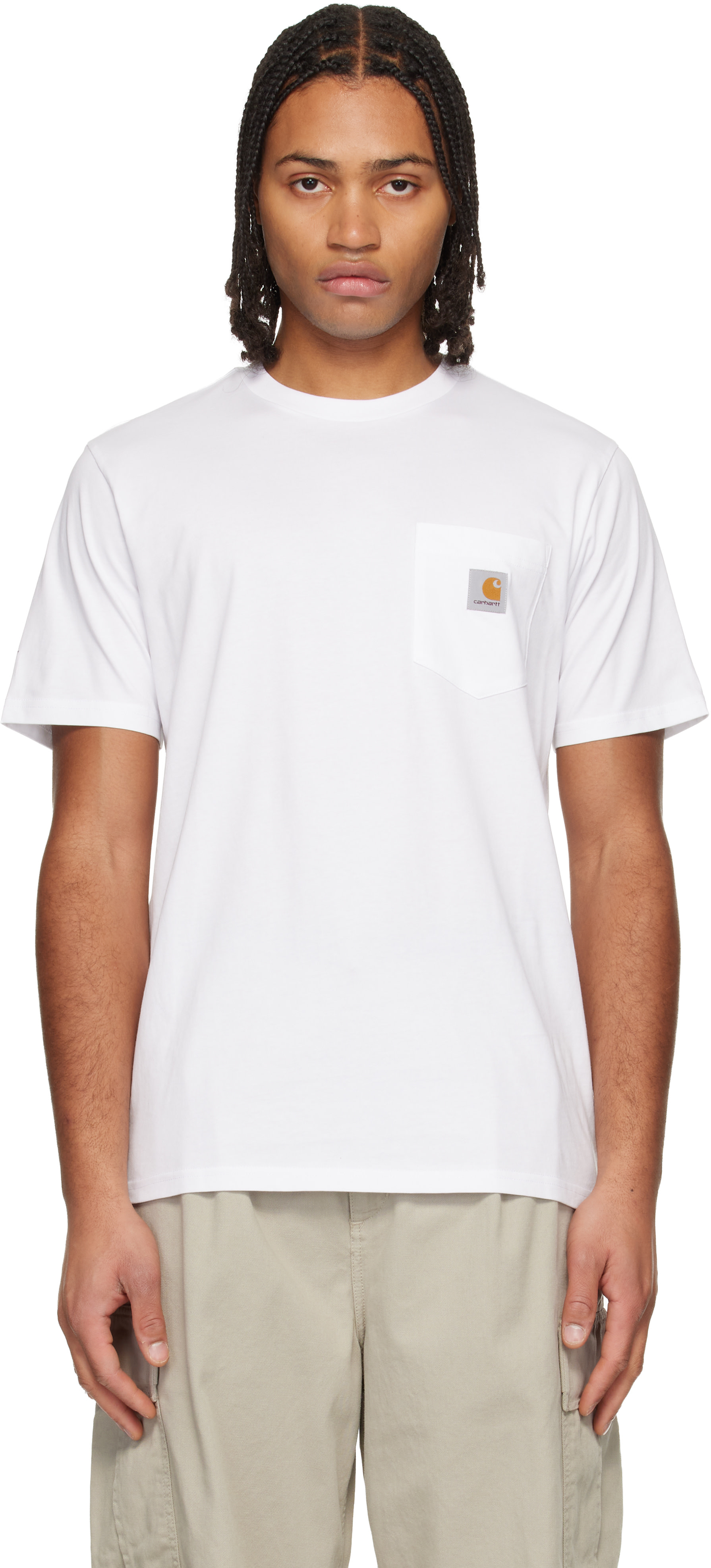 Carhartt Work In Progress - 화이트 포켓 티셔츠